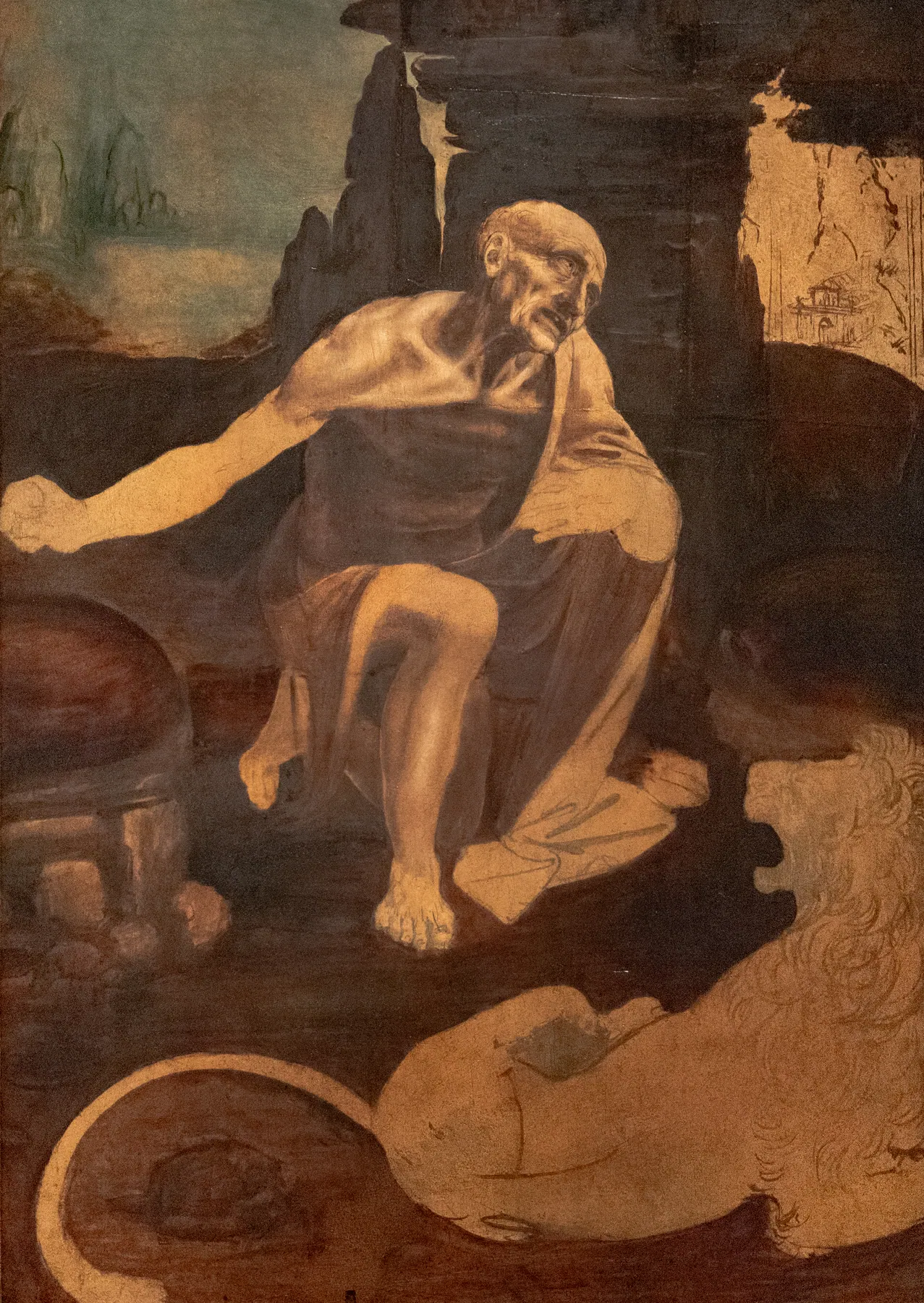 San Jerónimo penitente, de Leonardo da Vinci
