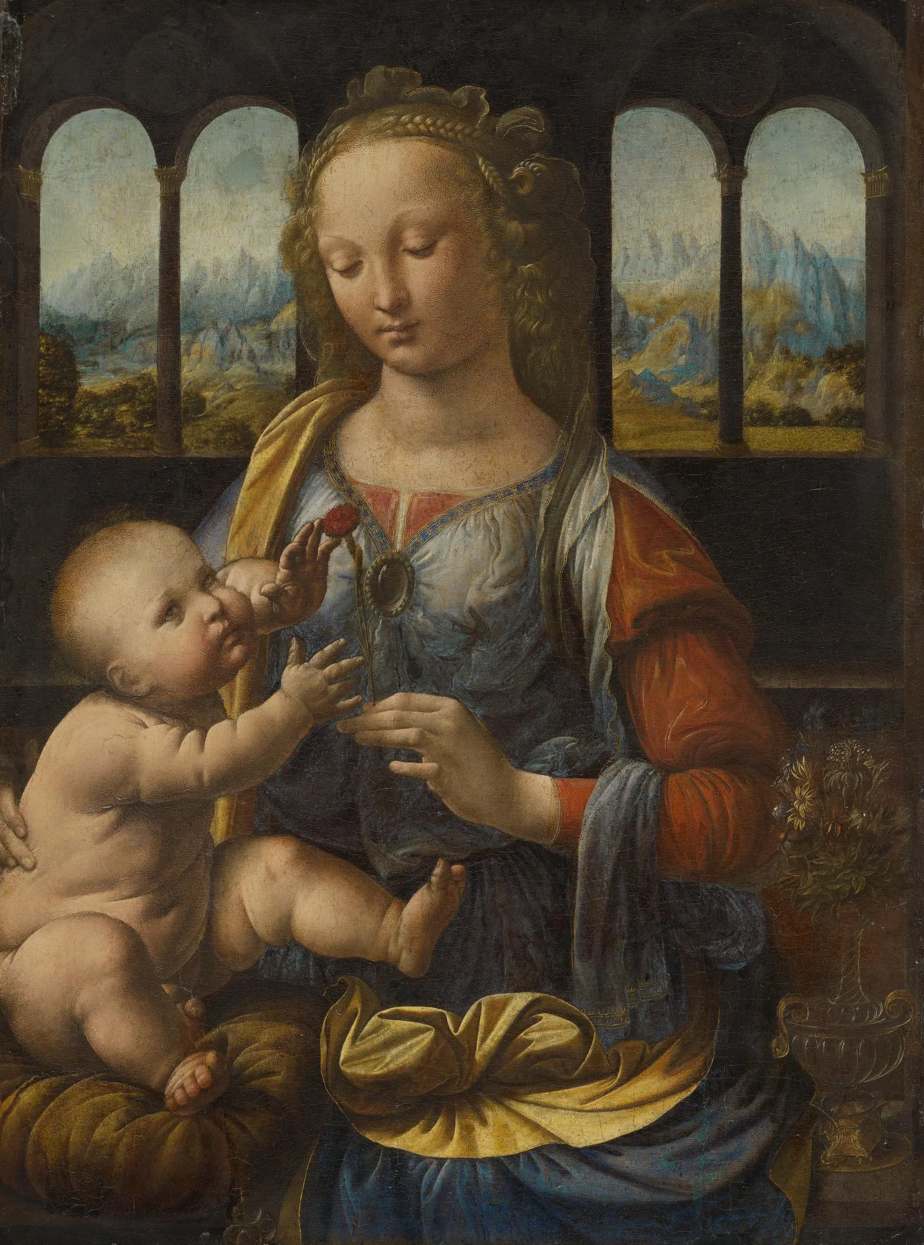 Virgen del clavel, de Leonardo da Vinci