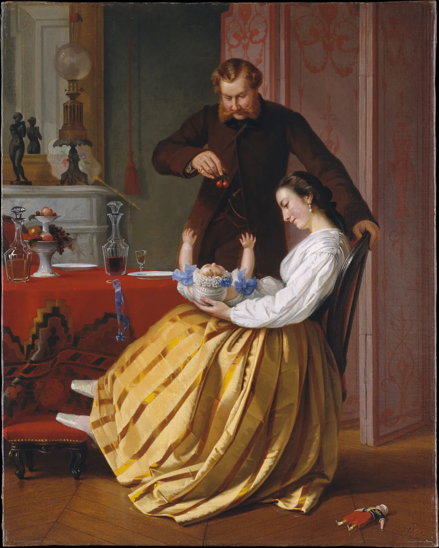 Escena de conversación, de Lilly Martin Spencer
