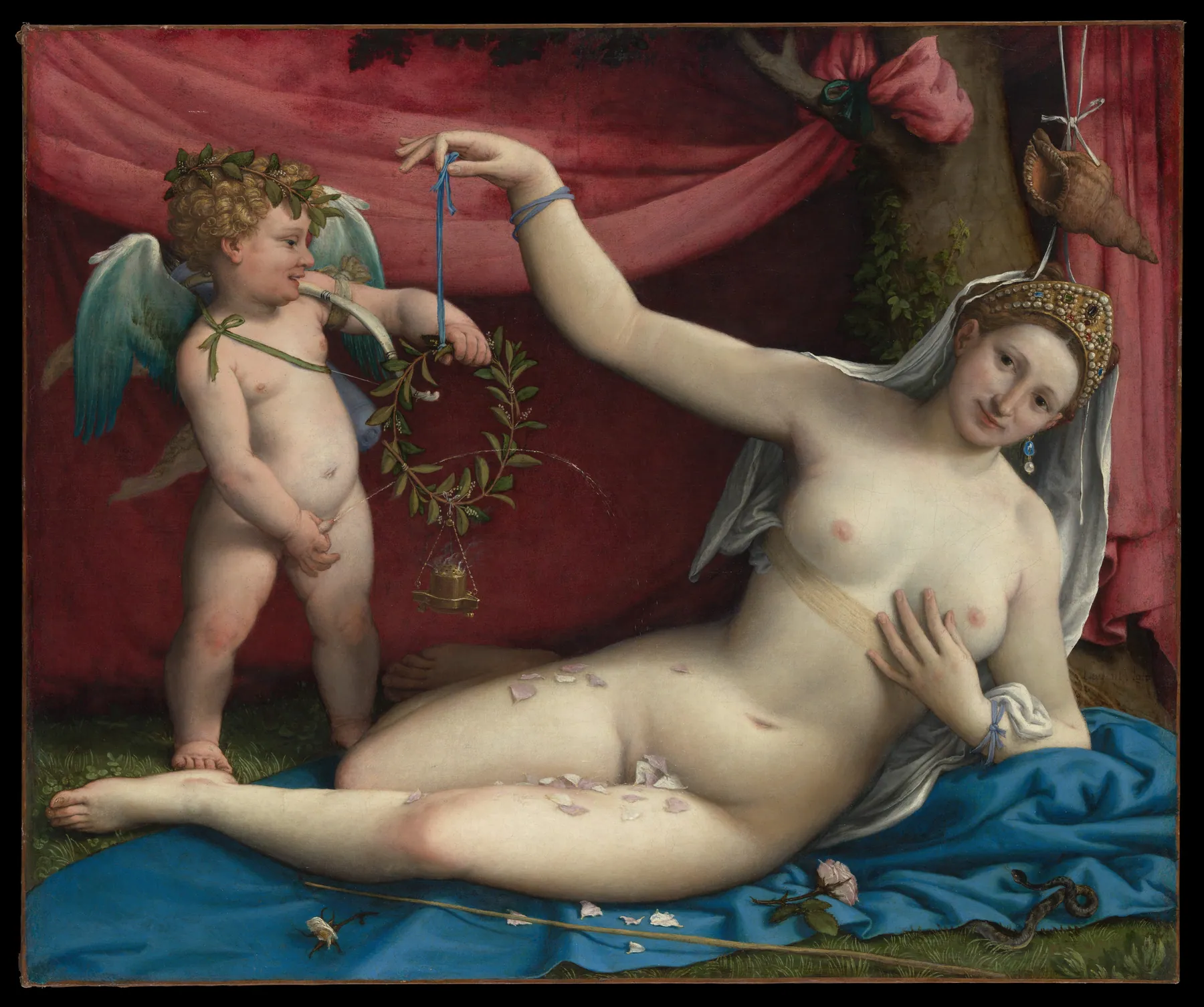 Venus y Cupido, de Lorenzo Lotto