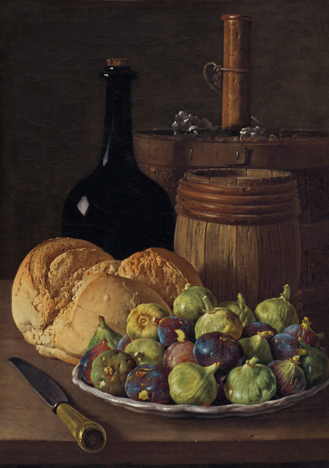 Bodegón con higos y pan, de Luis Meléndez