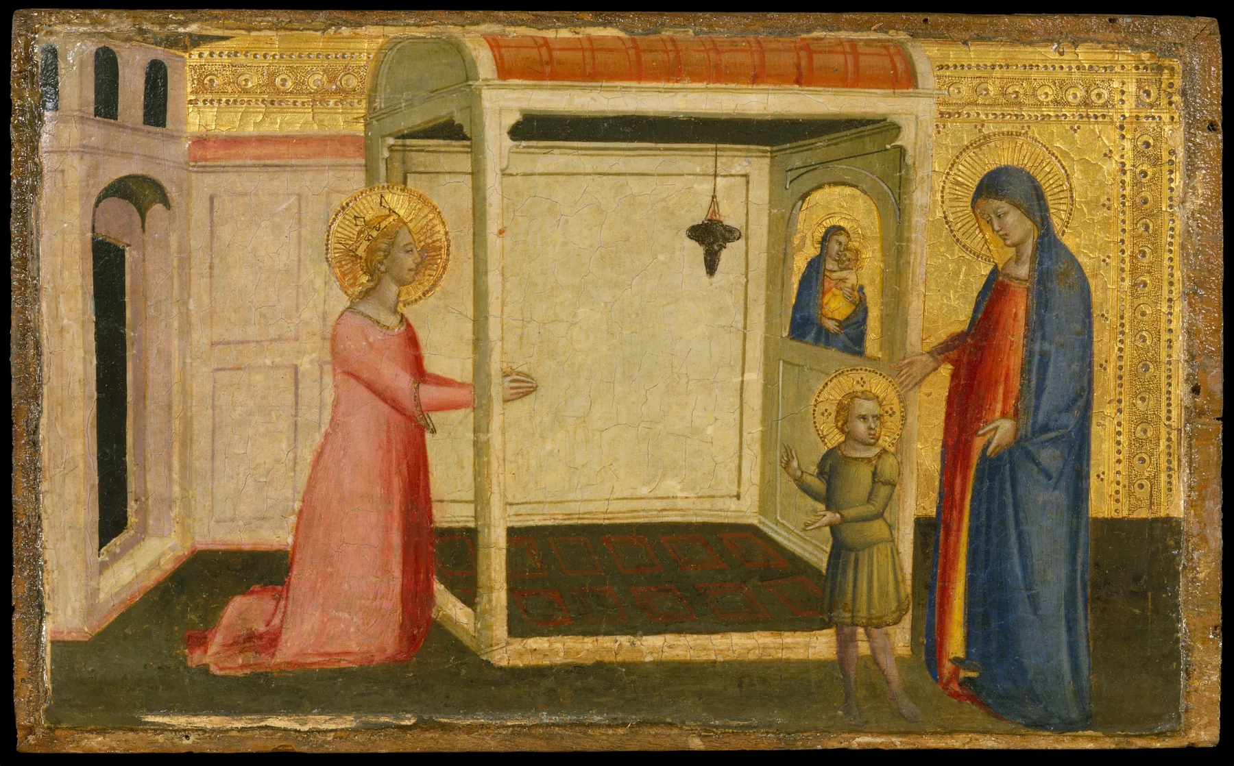 La visión de Santa Catalina de Alejandría, de Maestro de la Misericordia Orcagnesca