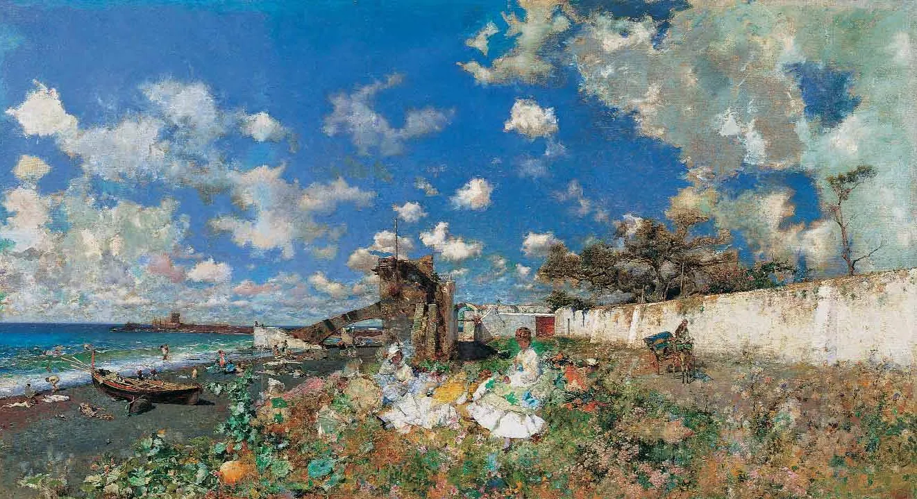 Playa de Portici, de Marià Fortuny