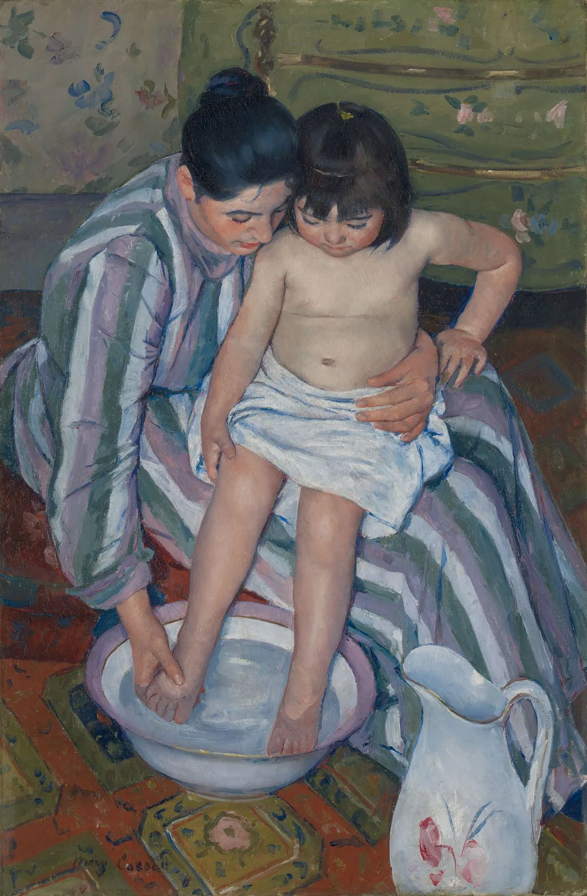 El baño del niño, de Mary Cassatt