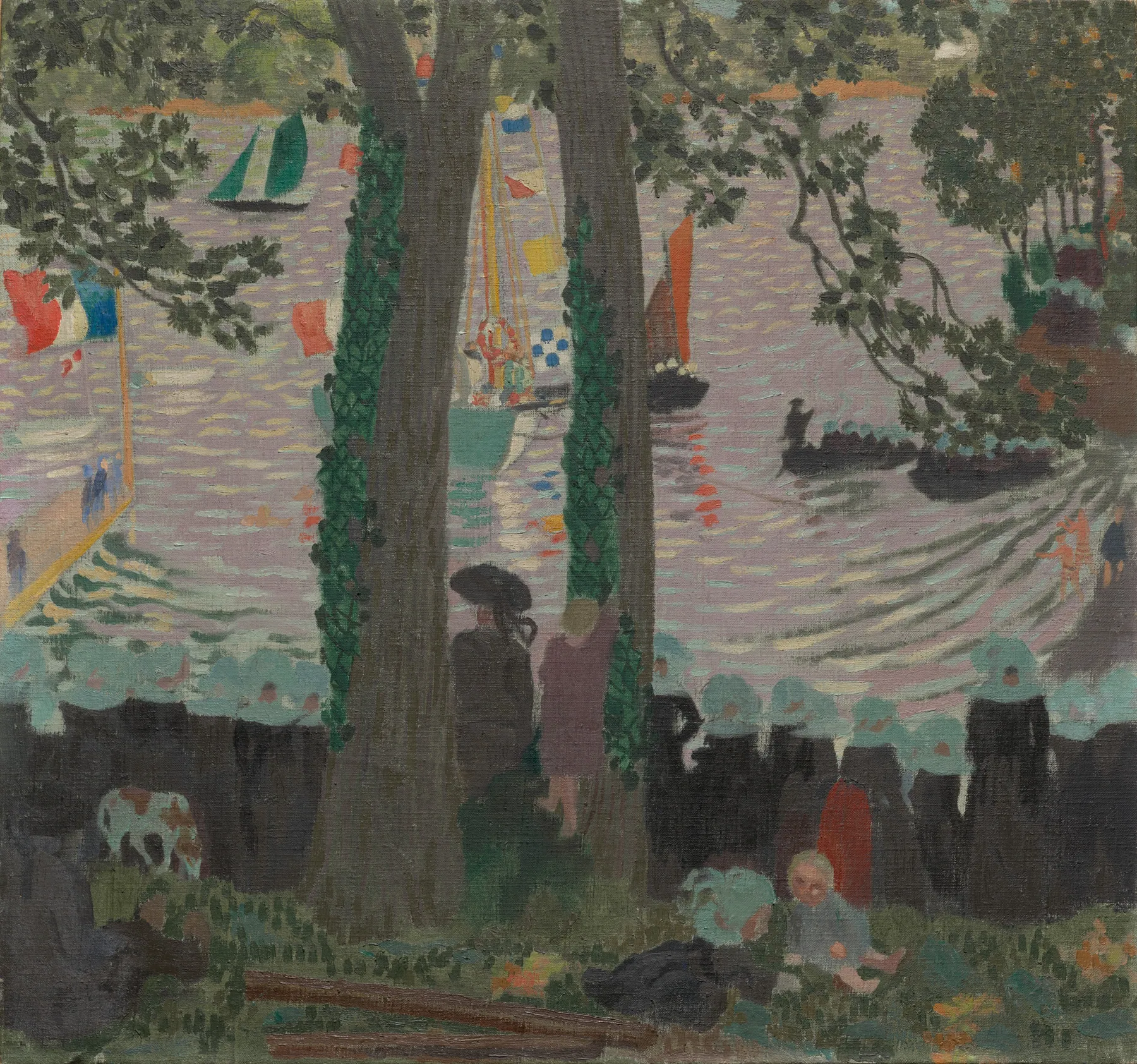 Bendición de un yate en el río Belon, de Maurice Denis