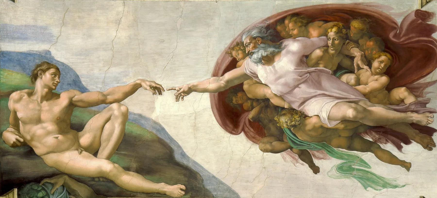 La creación de Adán, de Michelangelo Buonarroti