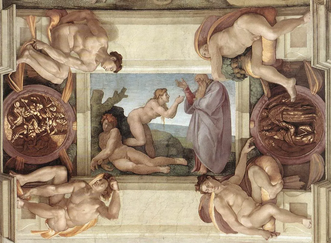 La creación de Eva, de Michelangelo Buonarroti
