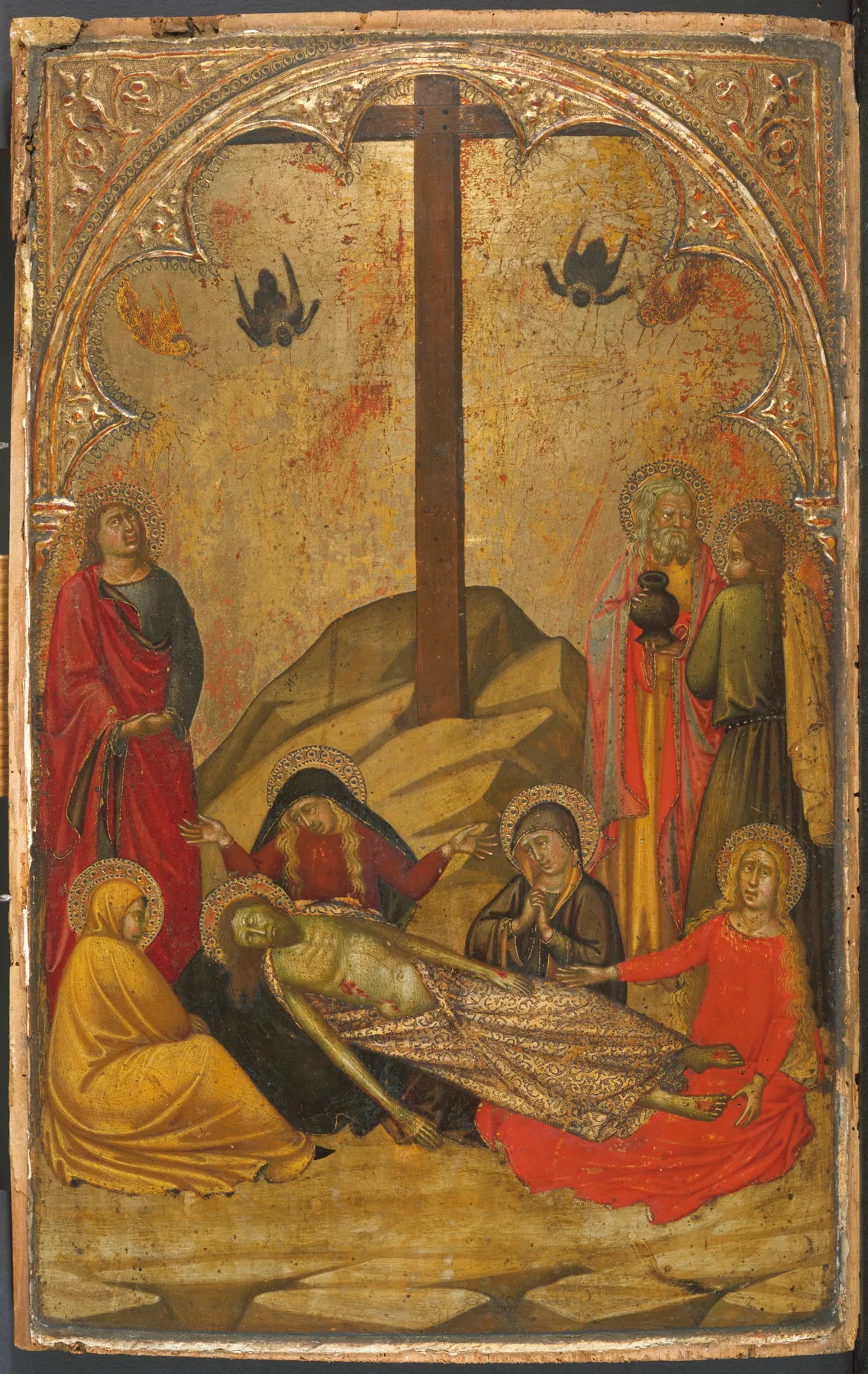 La Lamentación sobre Cristo muerto, de Niccolò di Buonaccorso