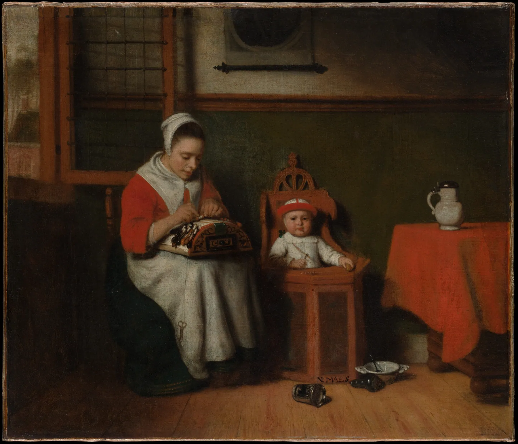 La encajera, de Nicolaes Maes