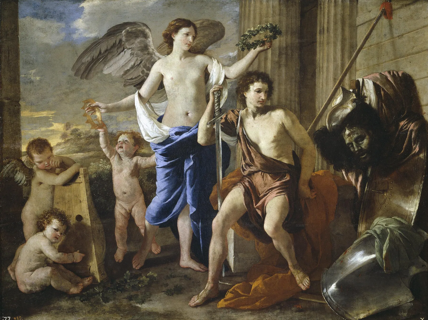 Triunfo de David, de Nicolas Poussin