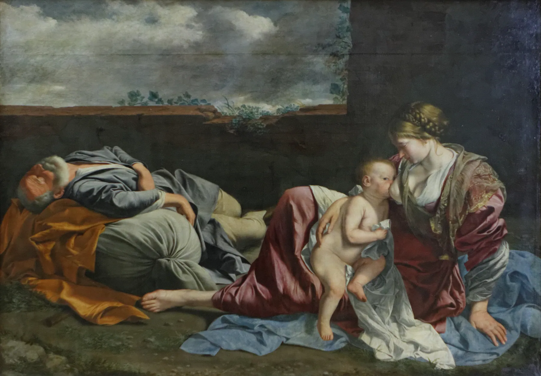 Descanso en la huida a Egipto, de Orazio Gentileschi