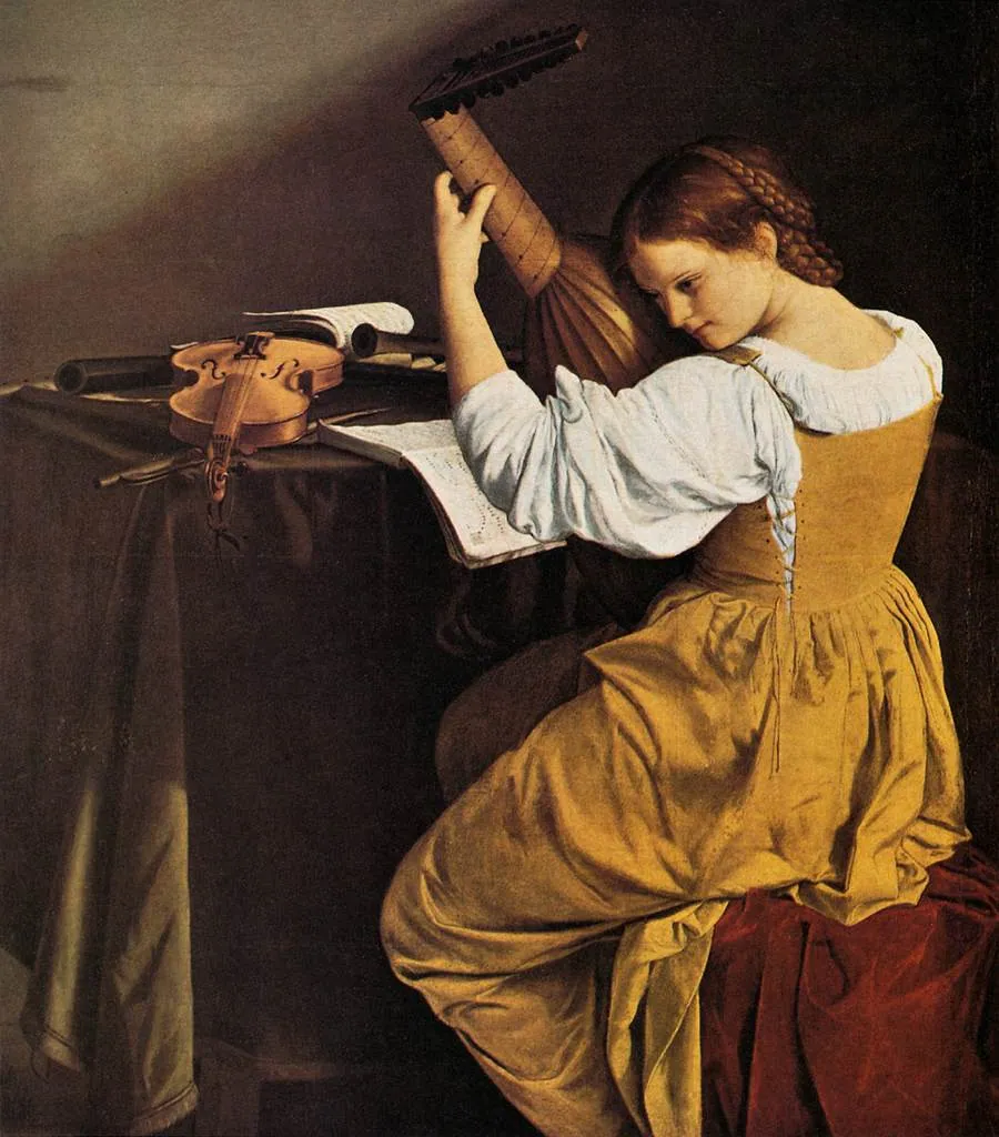 Tocadora de laúd, de Orazio Gentileschi