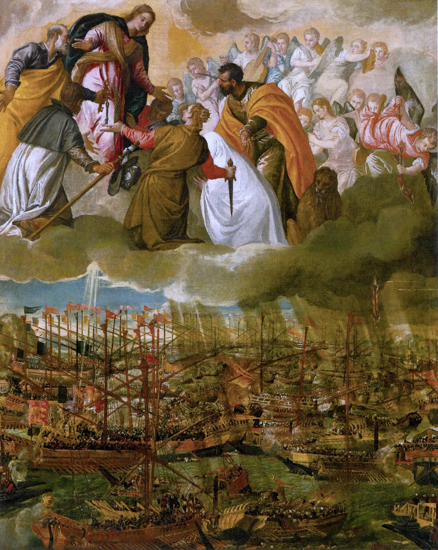 Alegoría de la Batalla de Lepanto, de Paolo Veronese