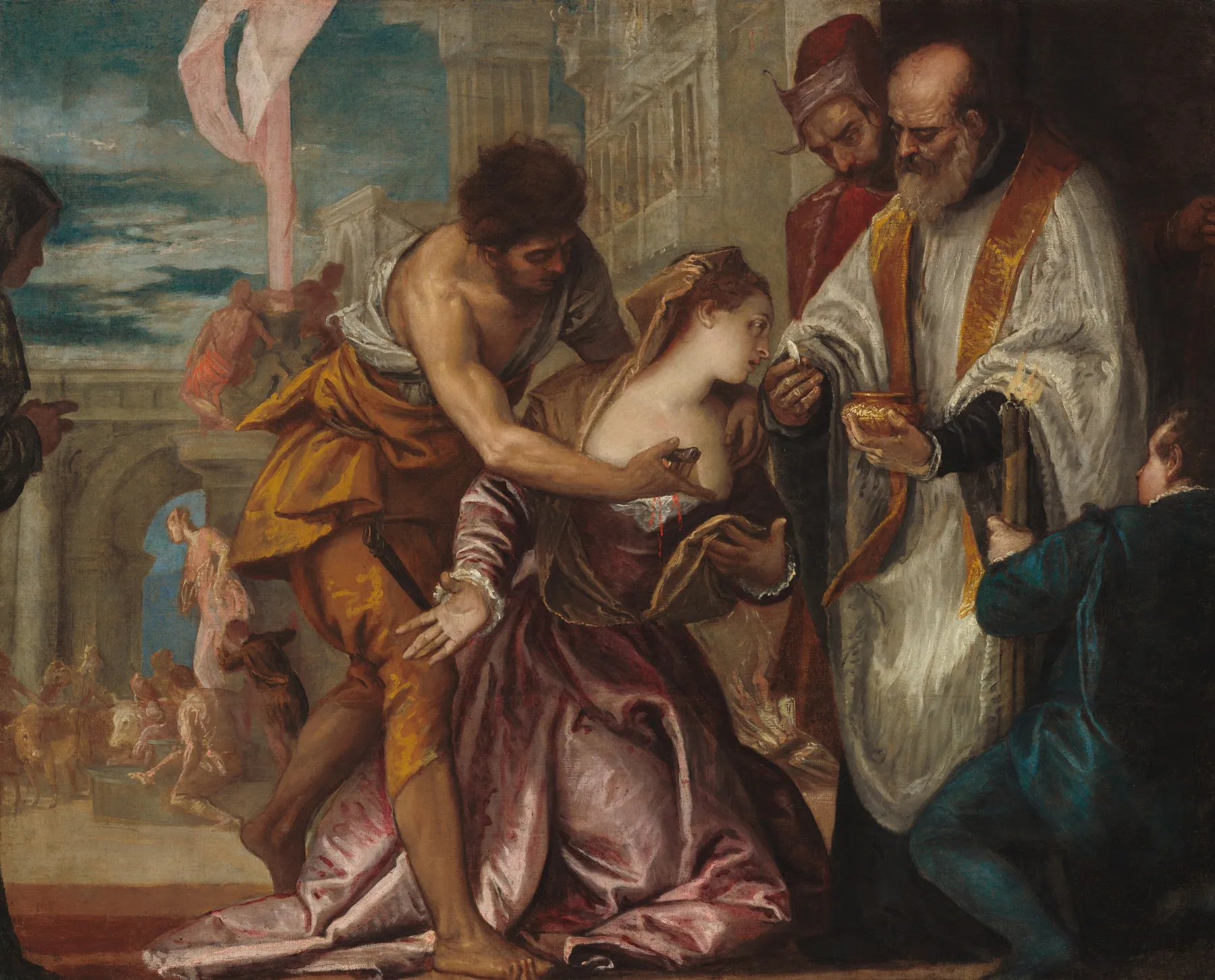 El martirio y la última comunión de Santa Lucía, de Paolo Veronese