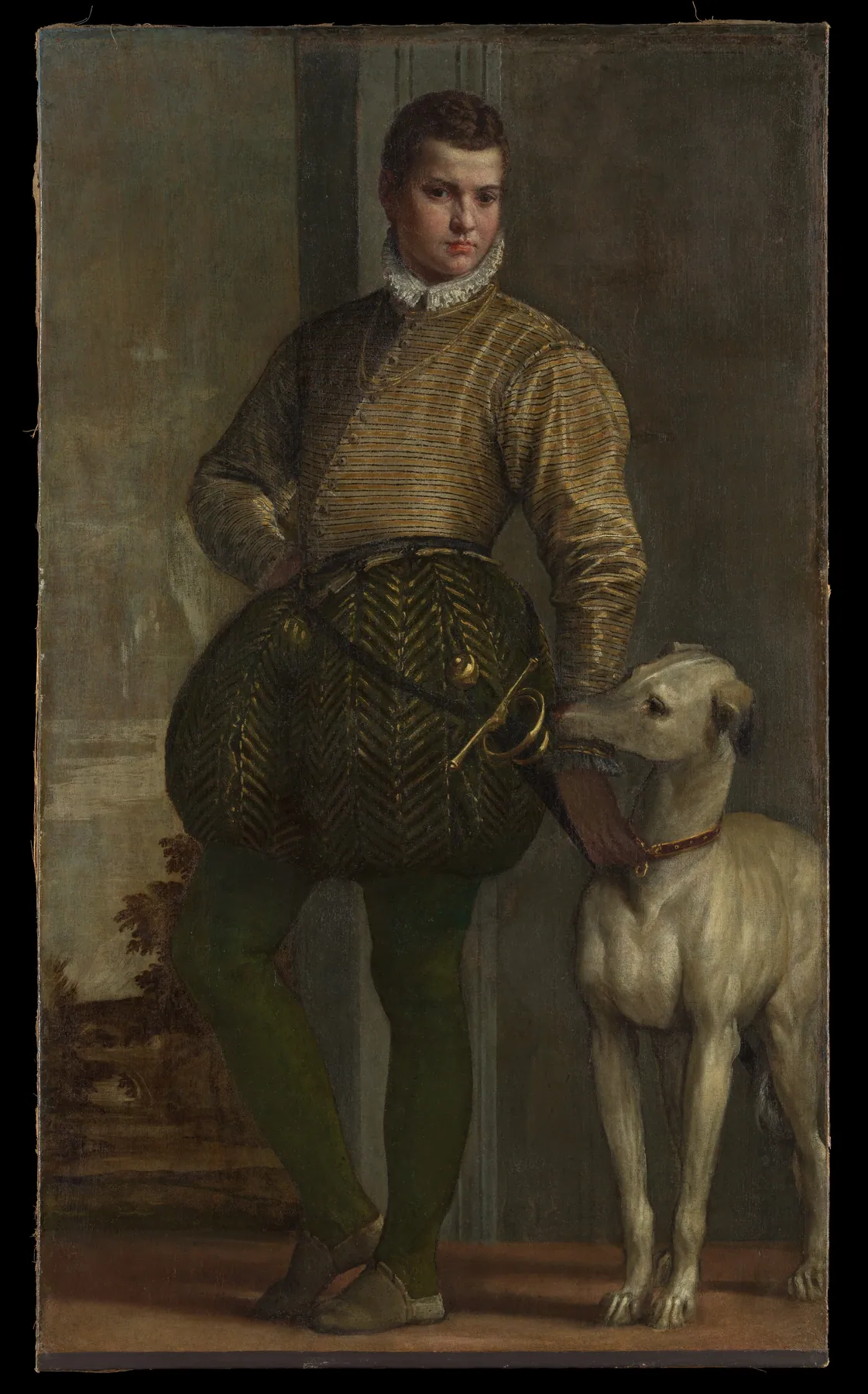 Niño con un galgo, de Paolo Veronese