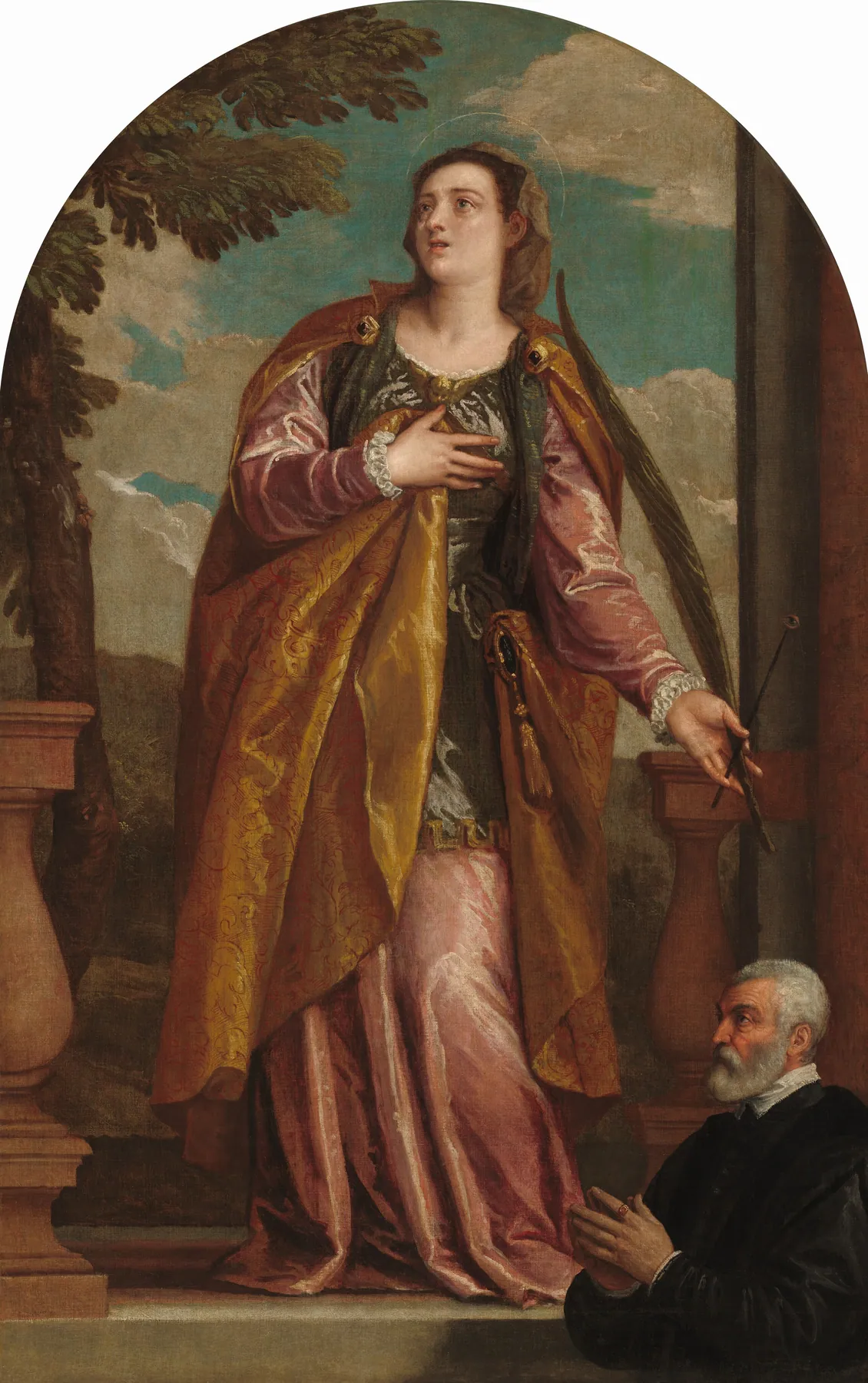 Santa Lucía y un donante, de Paolo Veronese
