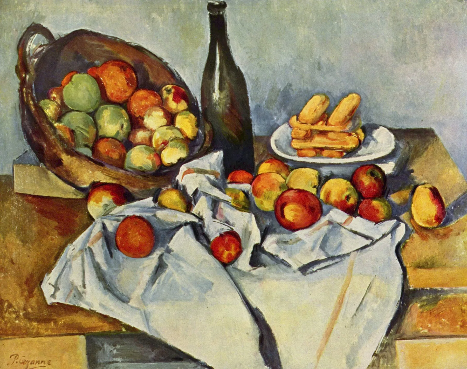 Cesta de manzanas, de Paul Cézanne