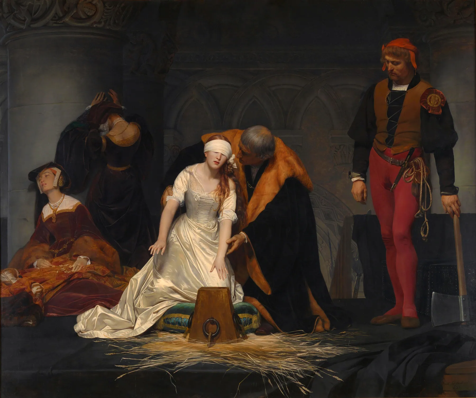 La ejecución de Lady Jane Grey, de Paul Delaroche