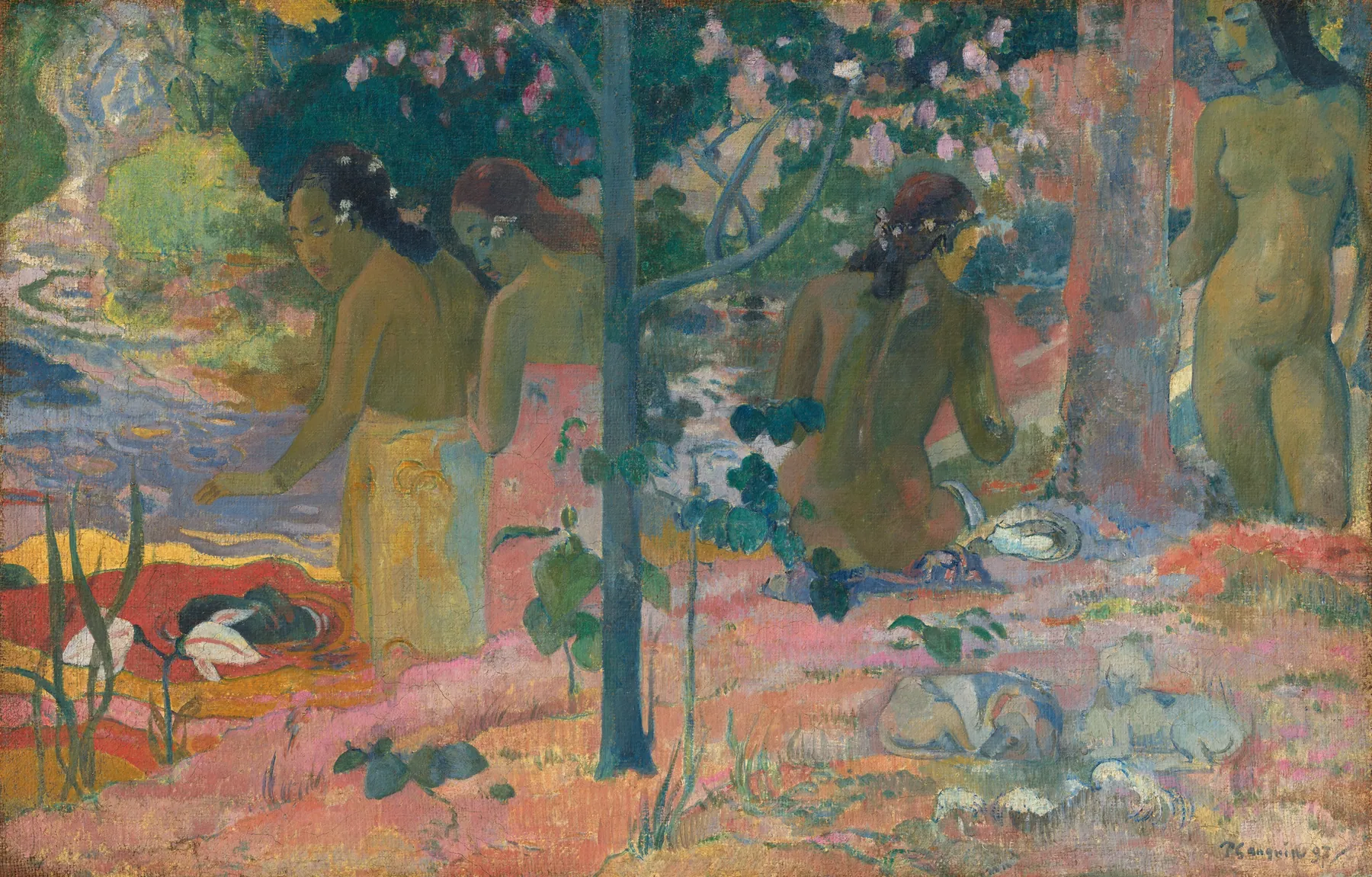 Las bañistas, de Paul Gauguin