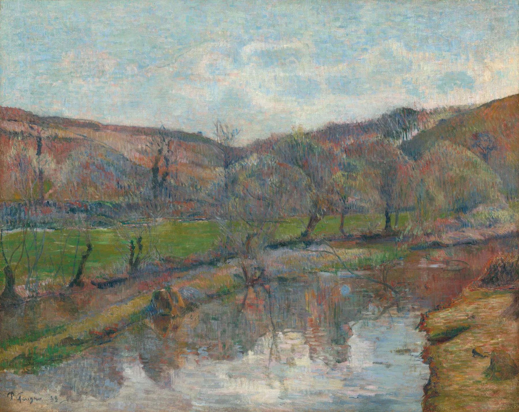 Paisaje de Bretaña, de Paul Gauguin