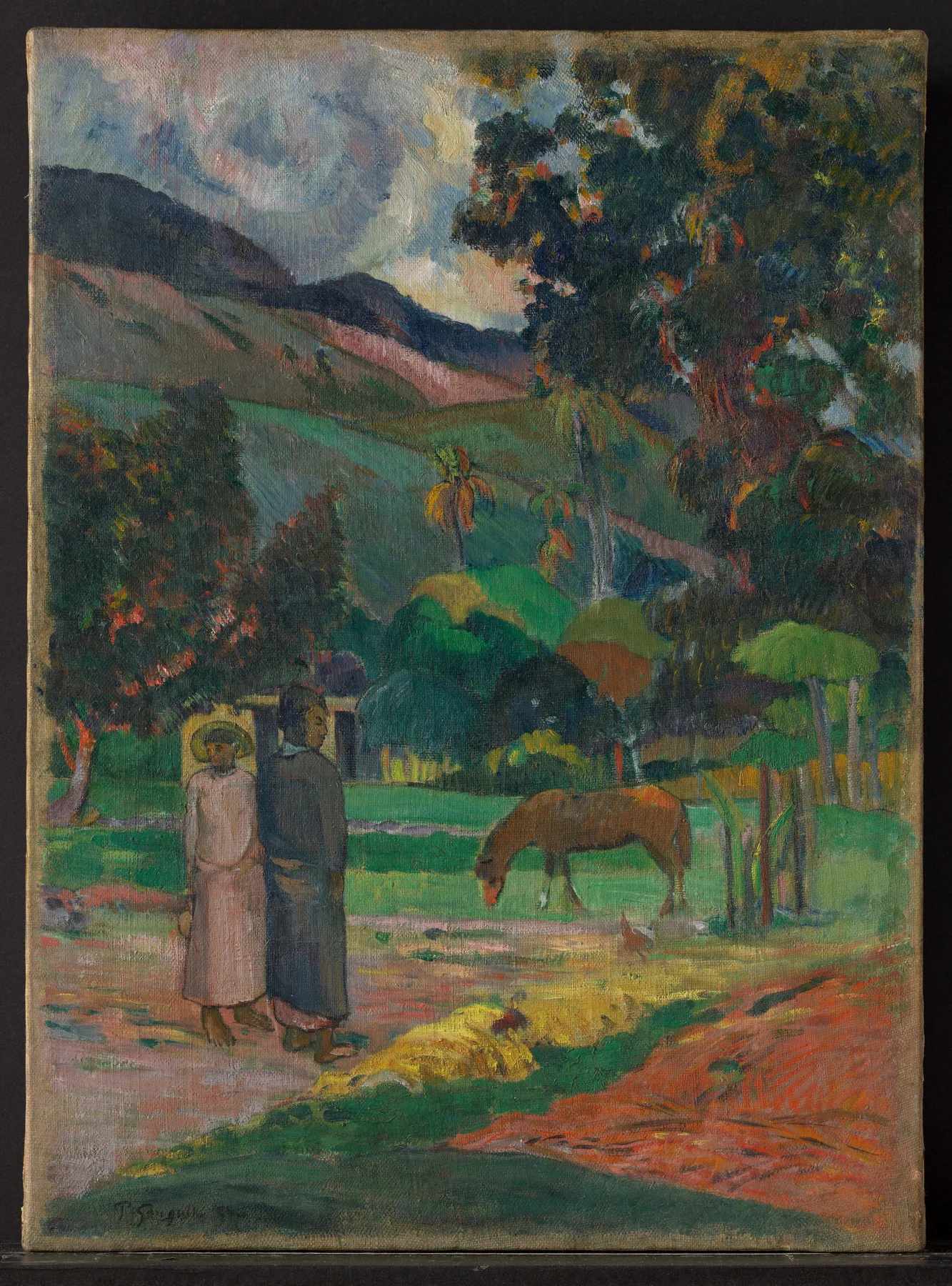 Paisaje tahitiano II, de Paul Gauguin