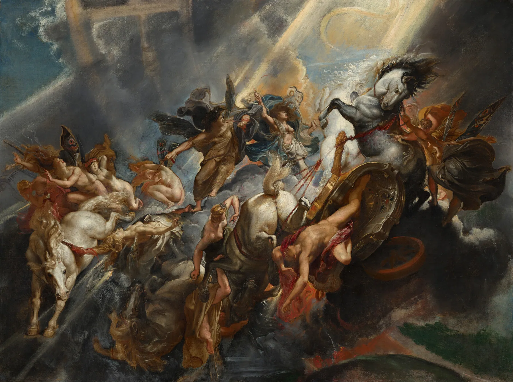 La caída de Faetón, de Peter Paul Rubens