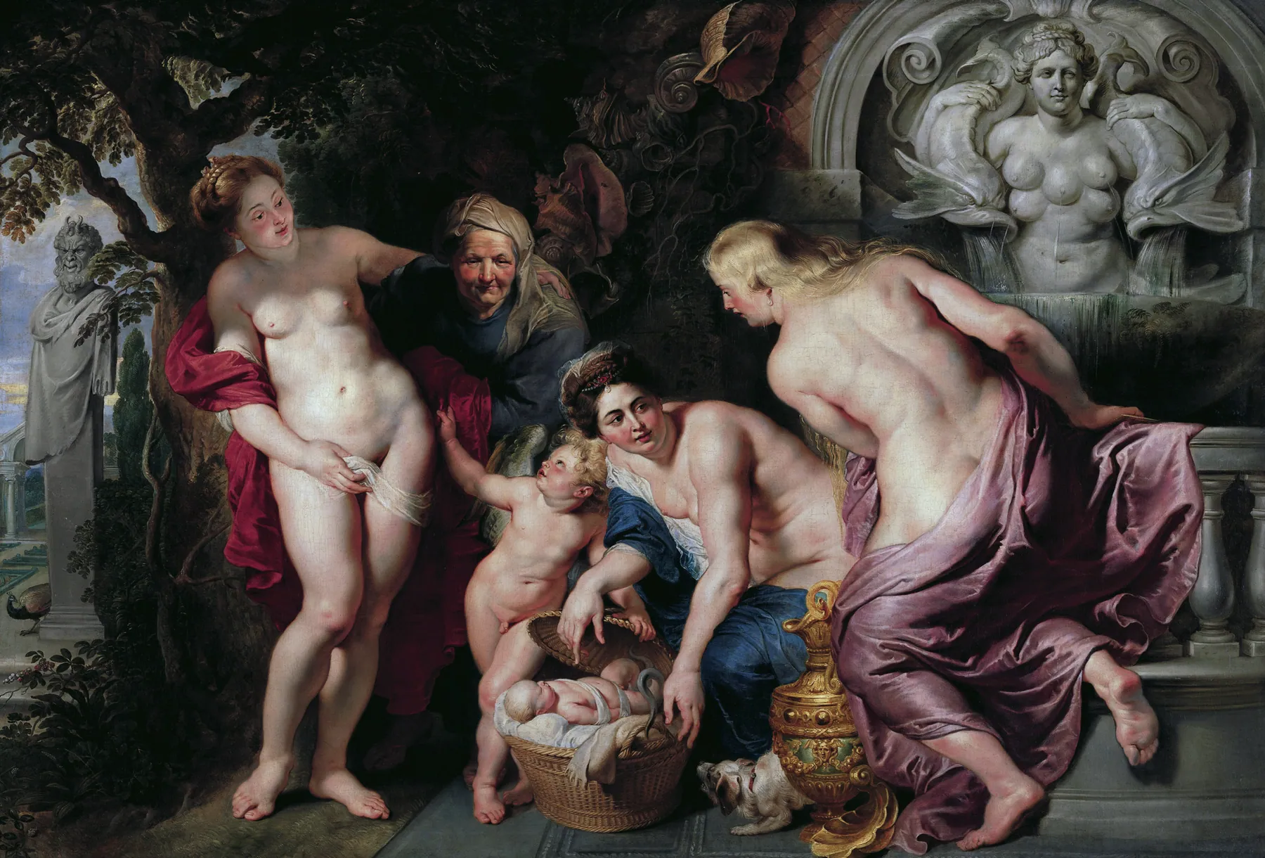 Las hijas de Cecrops, de Peter Paul Rubens