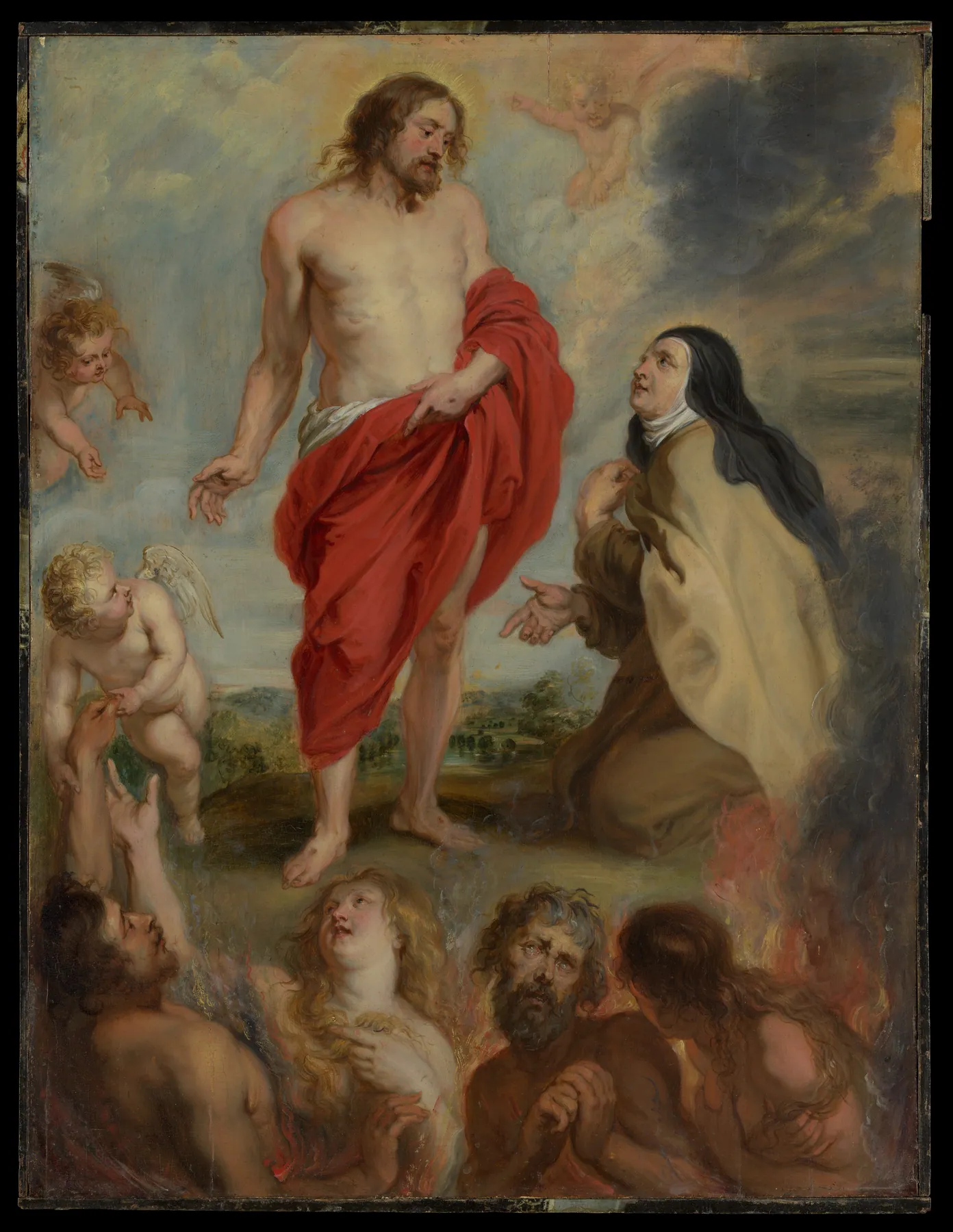 Santa Teresa de Ávila intercediendo por las almas del purgatorio, de Peter Paul Rubens
