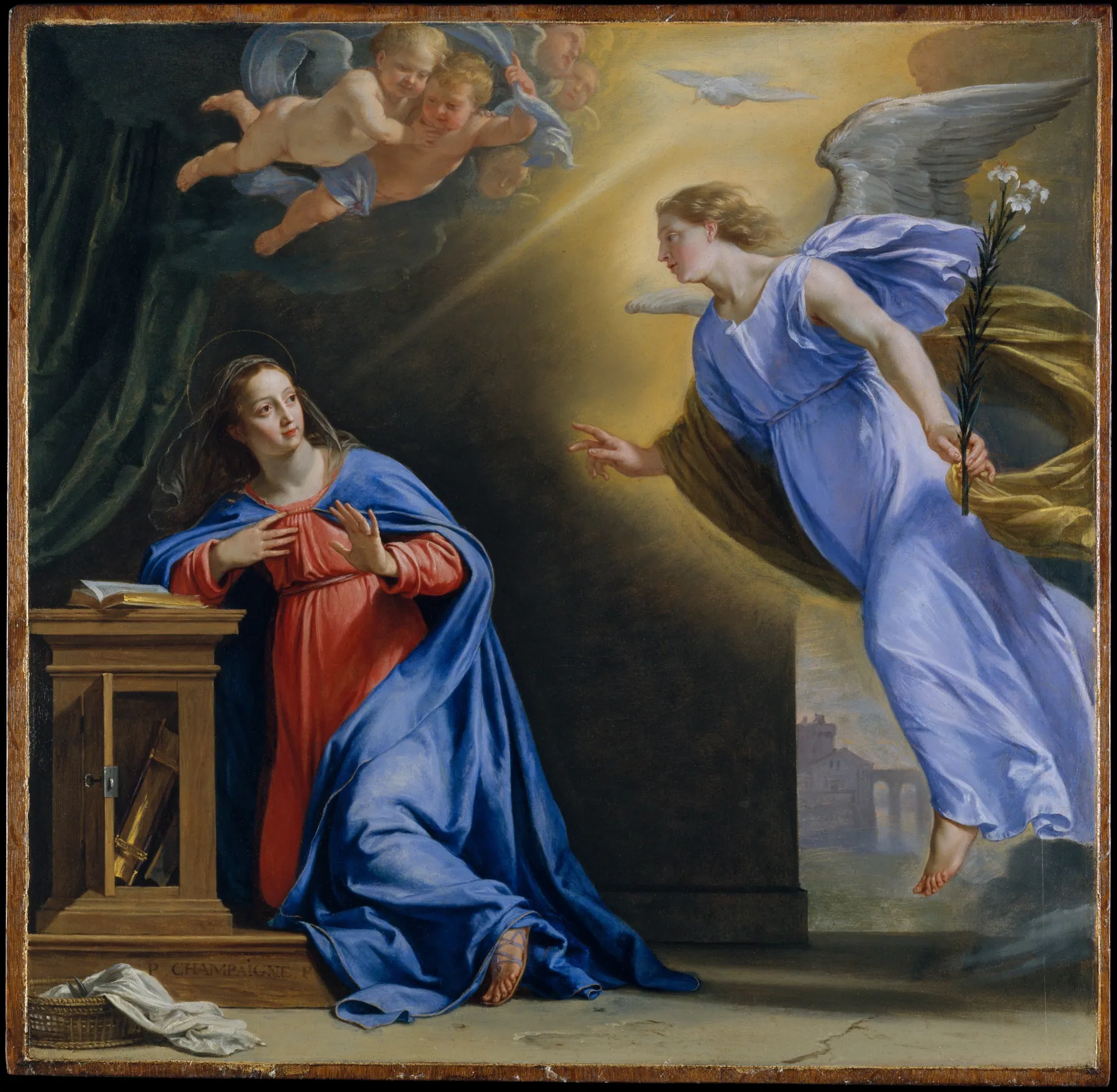 La Anunciación, de Philippe de Champaigne