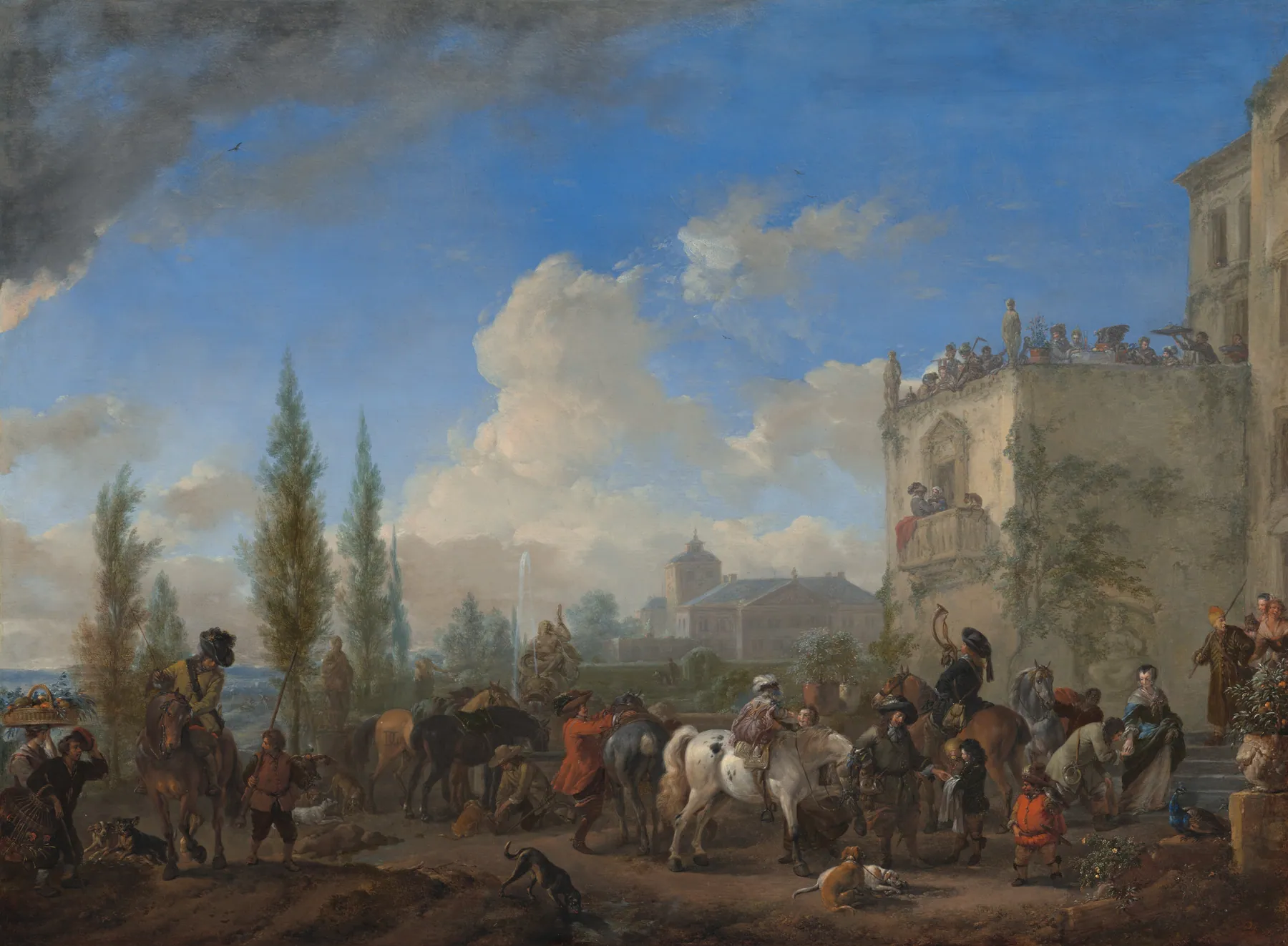 La partida de caza, de Philips Wouwerman