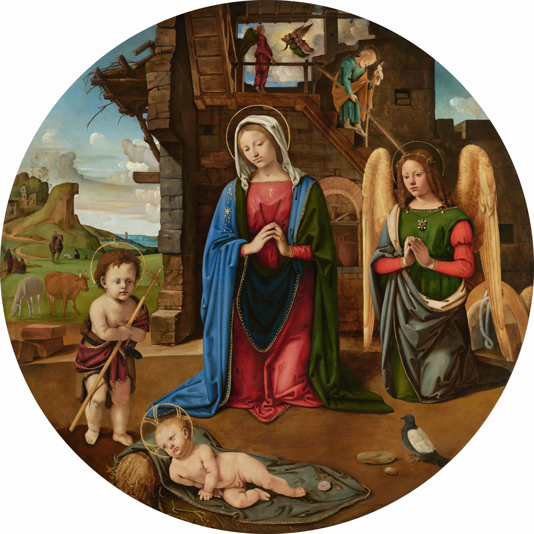 La Natividad con el Niño san Juan, de Piero di Cosimo