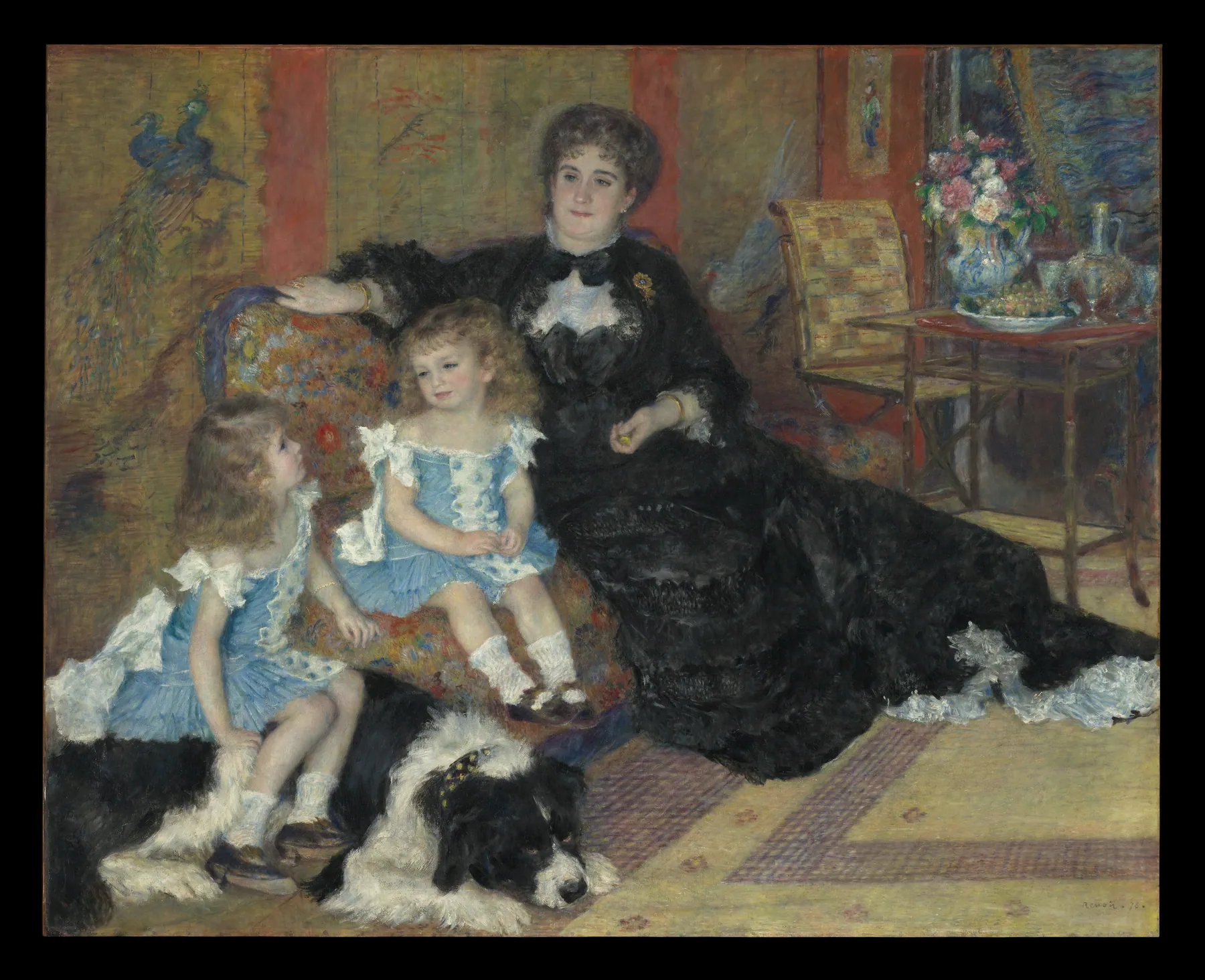 Madame Georges Charpentier (Marguerite-Louise Lemonnier, 1848–1904) y sus hijos, Georgette-Berthe (1872–1945), de Pierre-Auguste Renoir