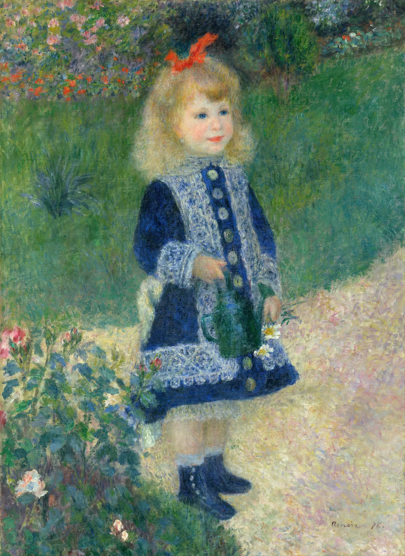Niña con regadera, de Pierre-Auguste Renoir