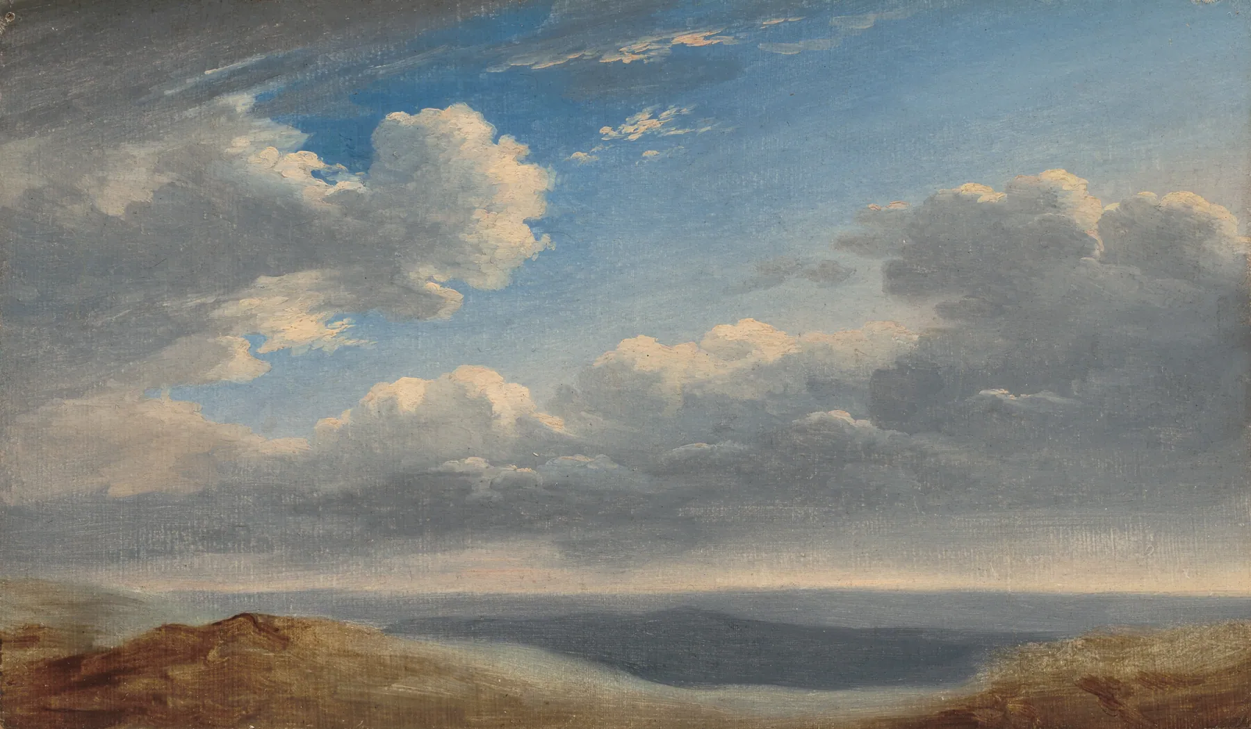 Estudio de nubes sobre la campiña romana, de Pierre-Henri de Valenciennes