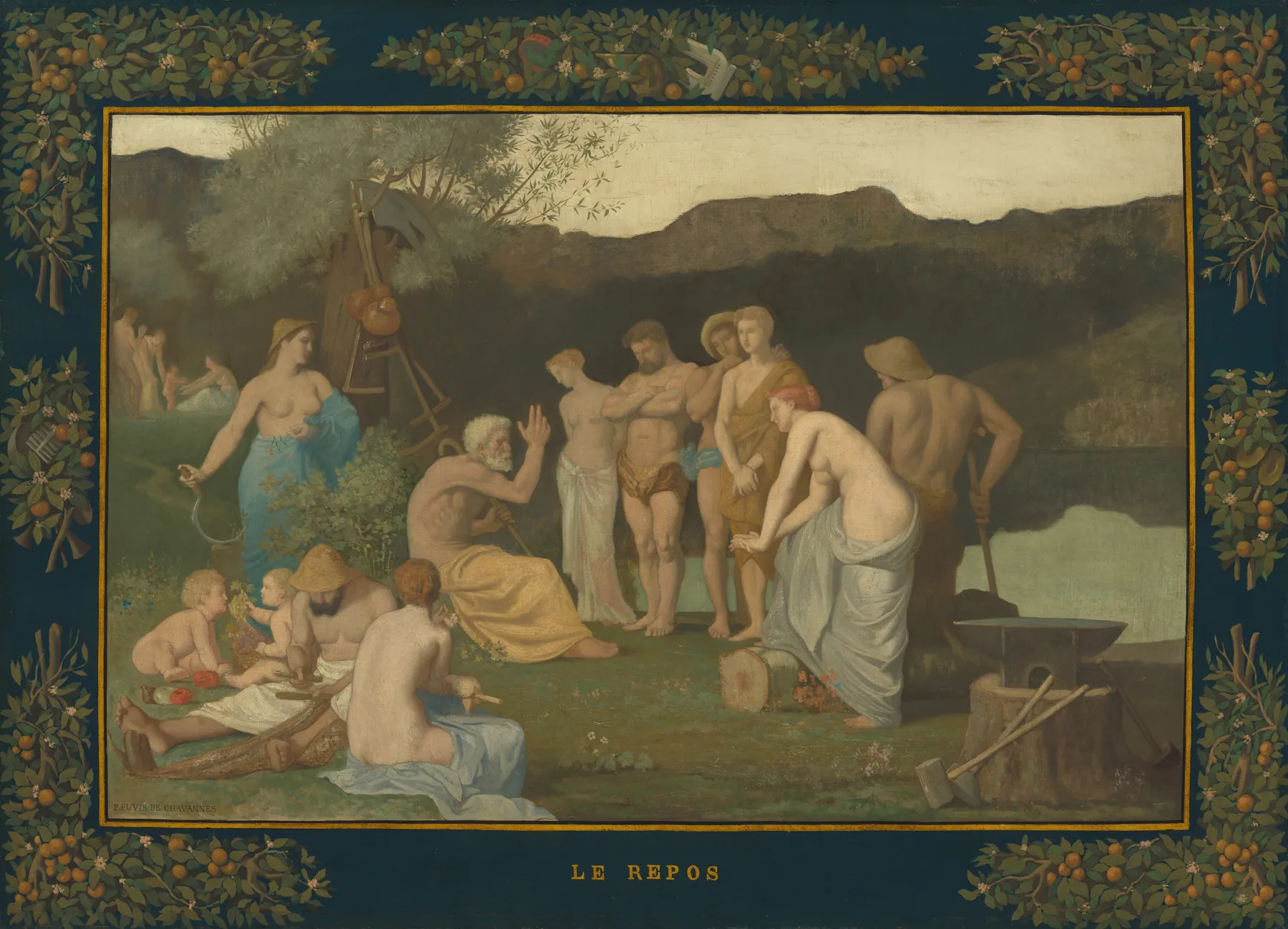 Descanso, de Pierre Puvis de Chavannes