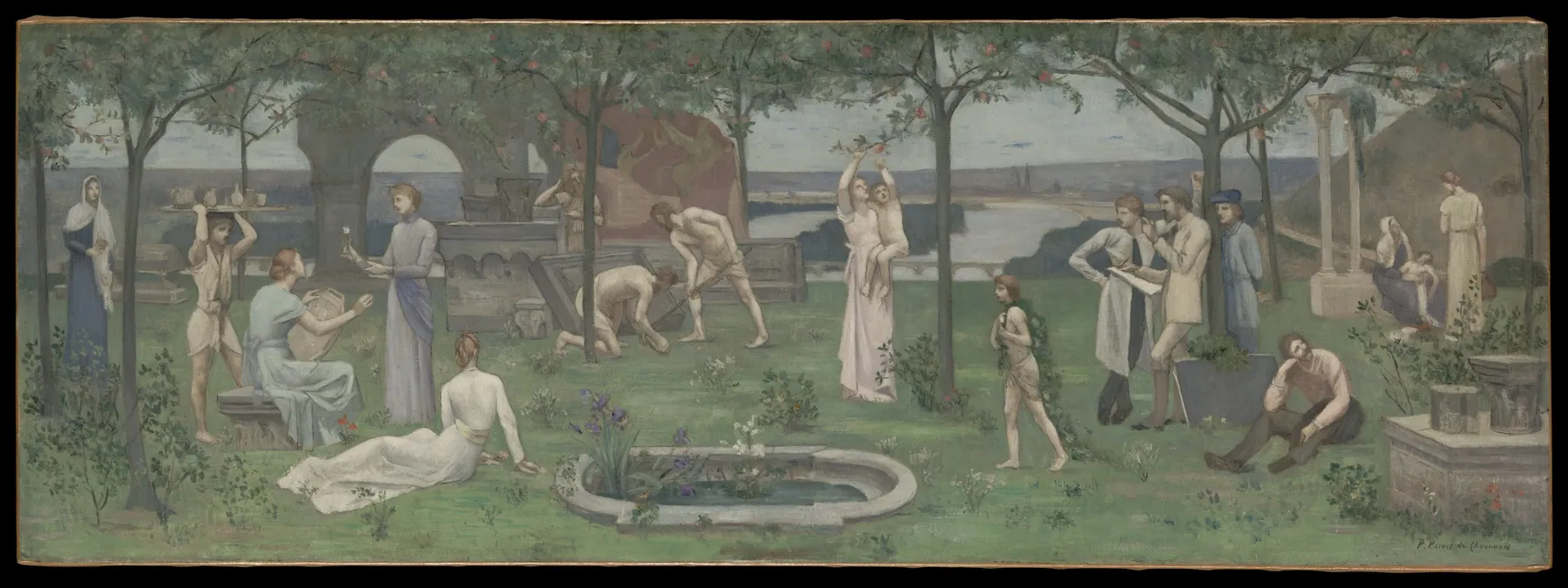 Inter artes et naturam (Entre el arte y la naturaleza), de Pierre Puvis de Chavannes