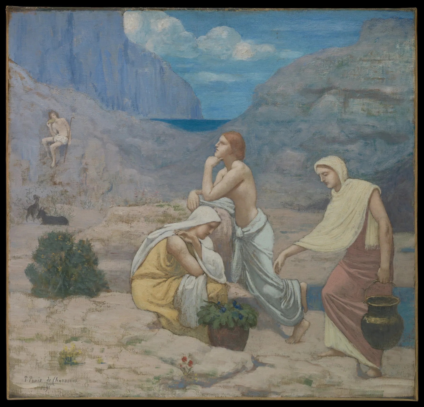 La canción del pastor, de Pierre Puvis de Chavannes