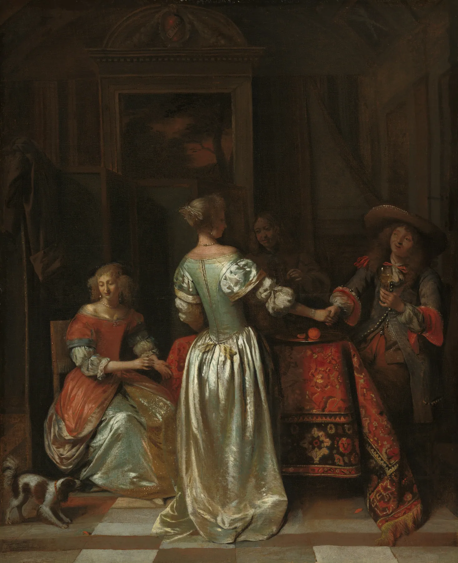 El saludo, de Pieter de Hooch