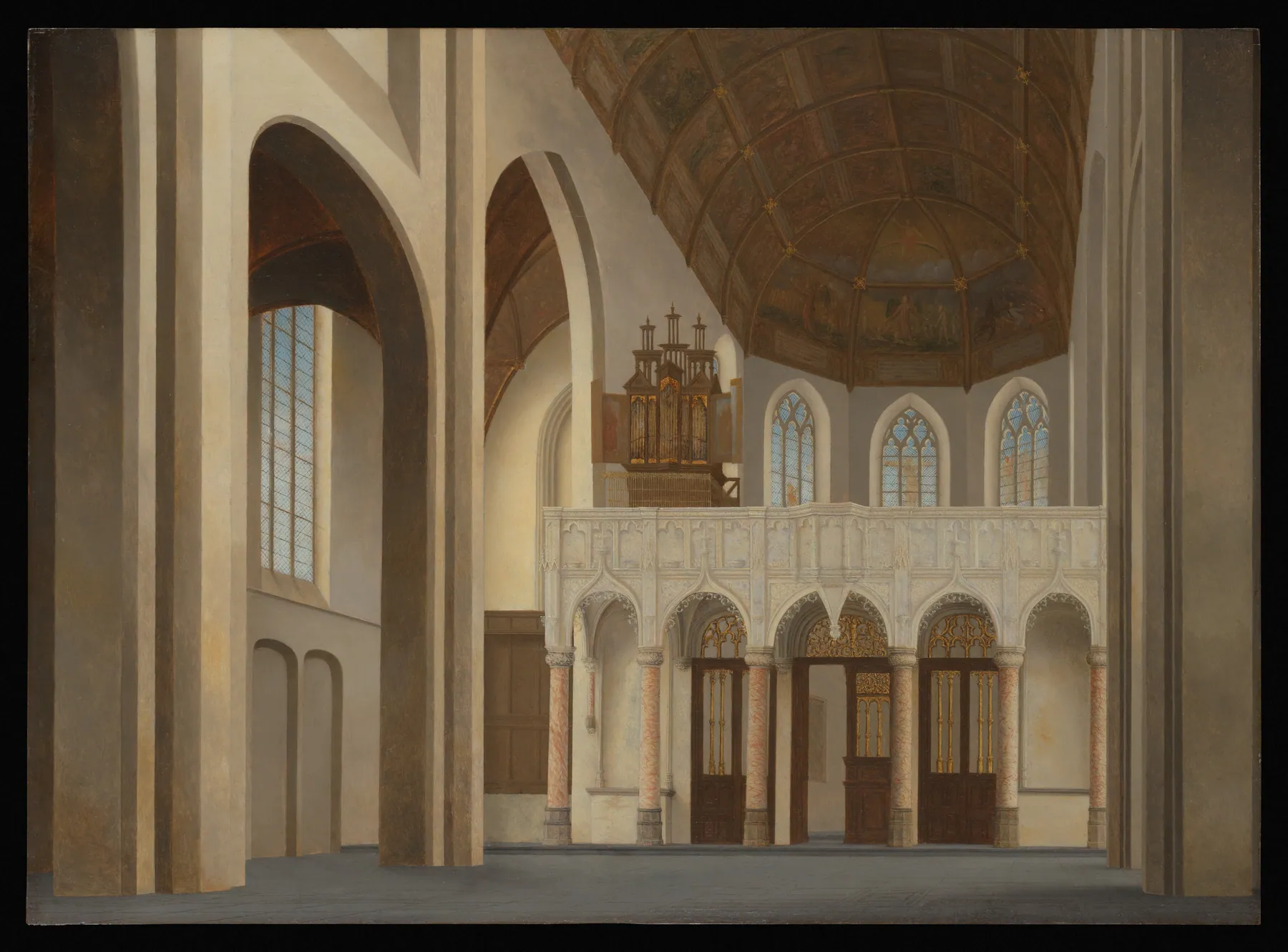 Interior de la Sint-Pieterskerk, 's-Hertogenbosch, de Pieter Jansz. Saenredam