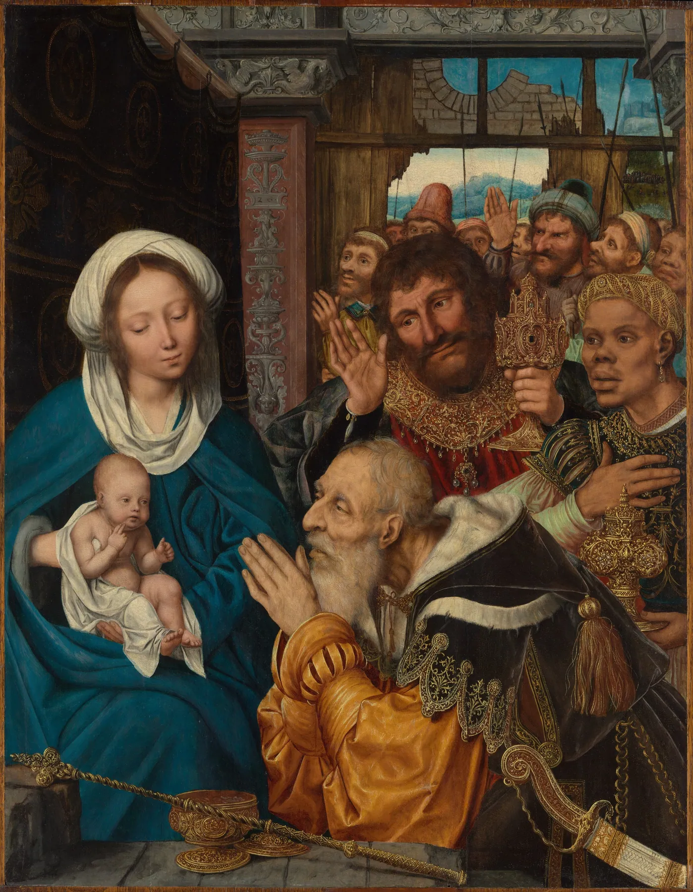 La adoración de los Reyes Magos, de Quentin Massys