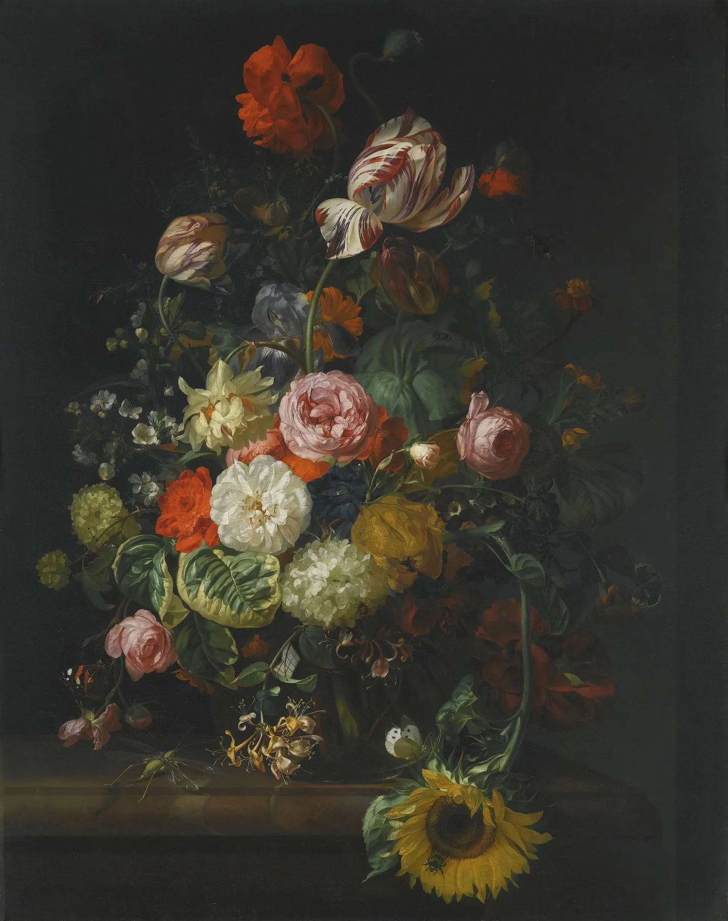 Bodegón floral, de Rachel Ruysch