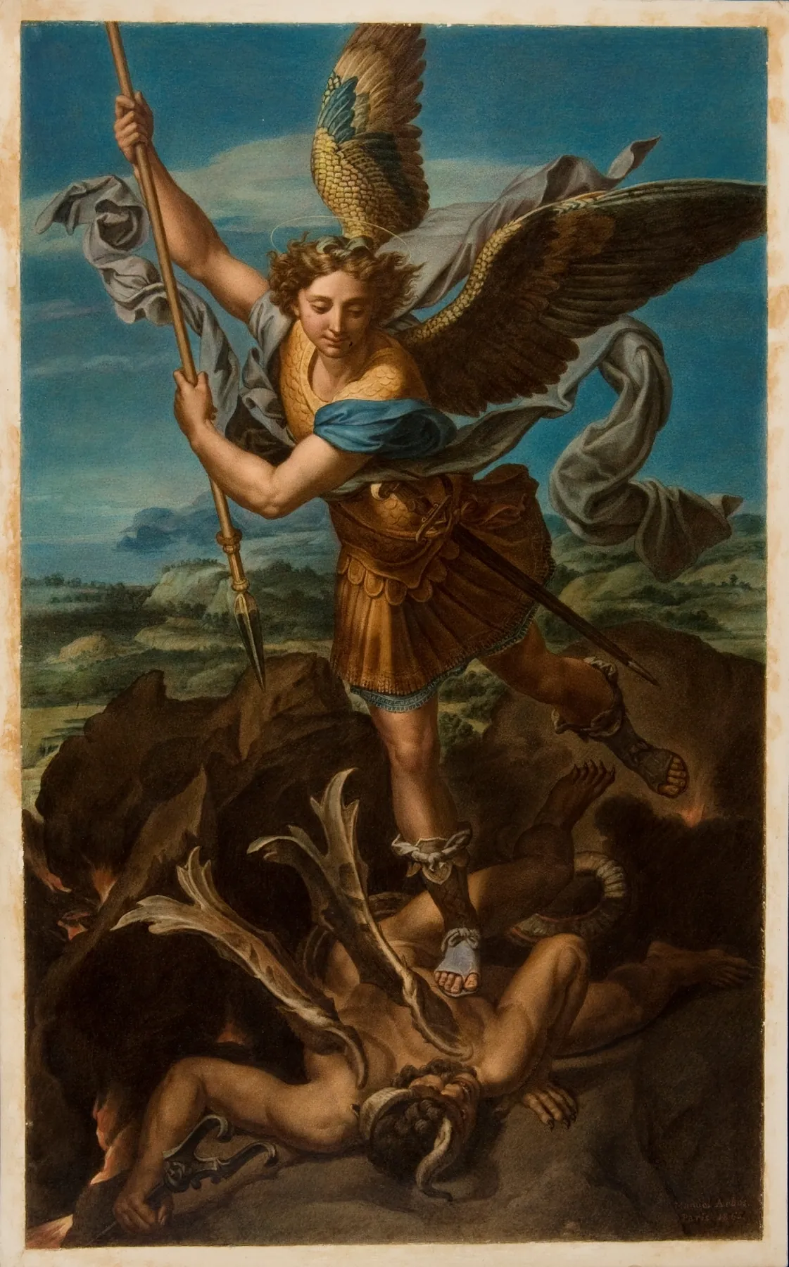 San Miguel derrota a Satanás, de Rafael Sanzio