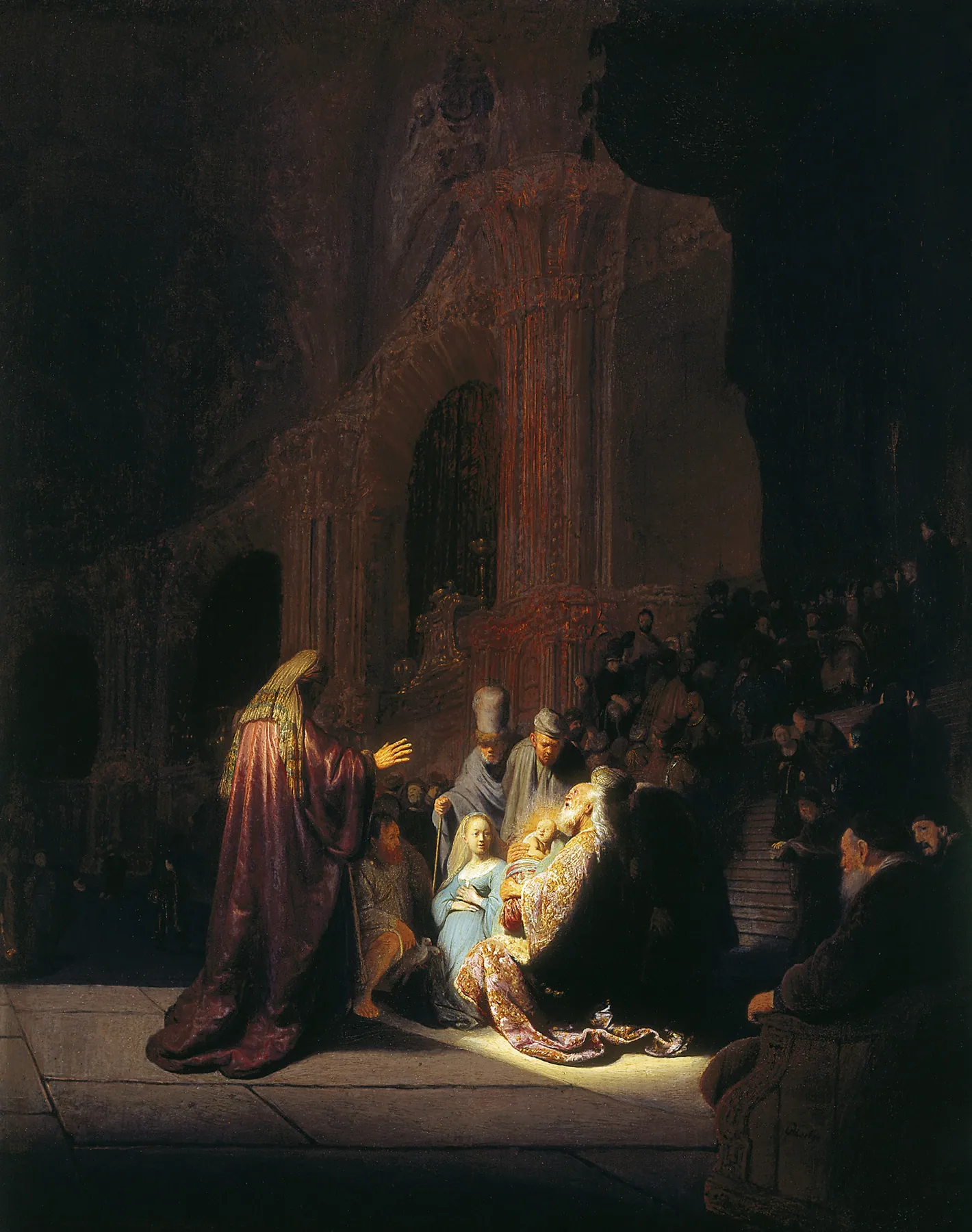 La presentación en el templo, de Rembrandt van Rijn