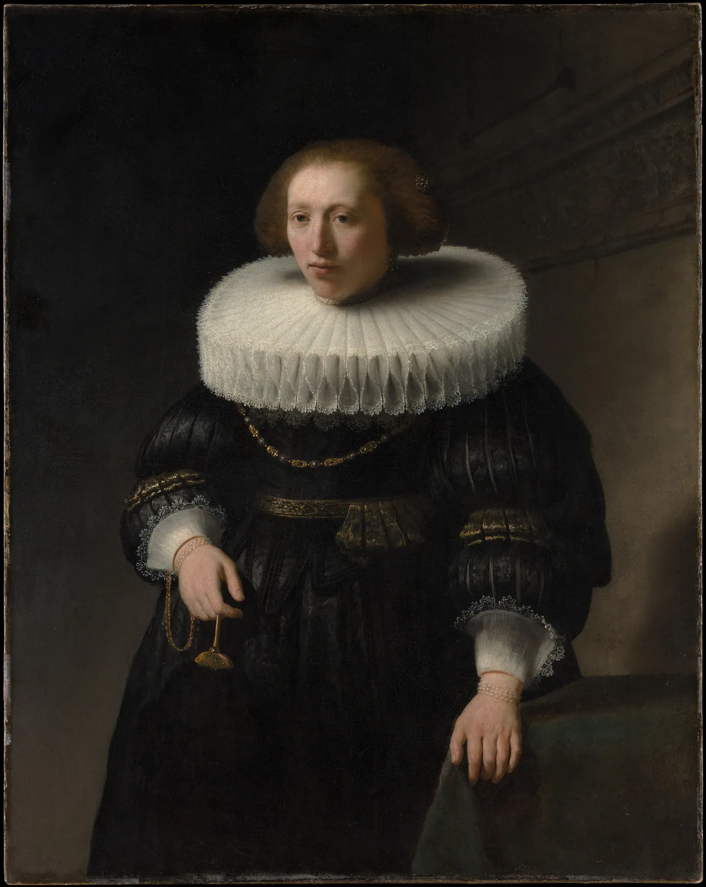 Retrato de una mujer, probablemente miembro de la familia Van Beresteyn, de Rembrandt van Rijn