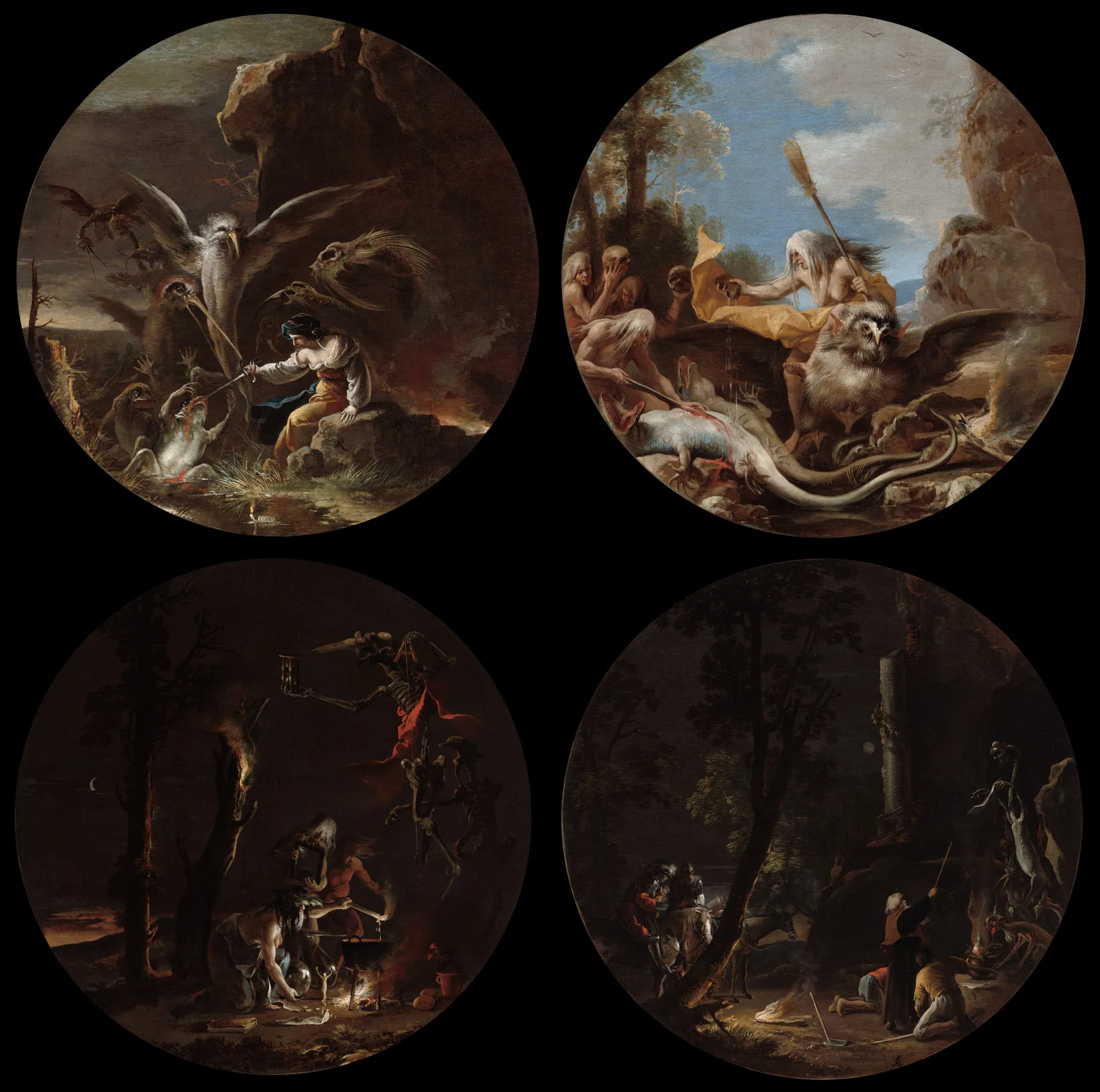 Escenas de brujería, de Salvator Rosa