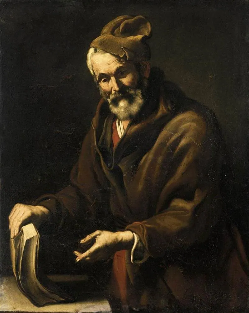 Retrato de un filósofo, de Salvator Rosa
