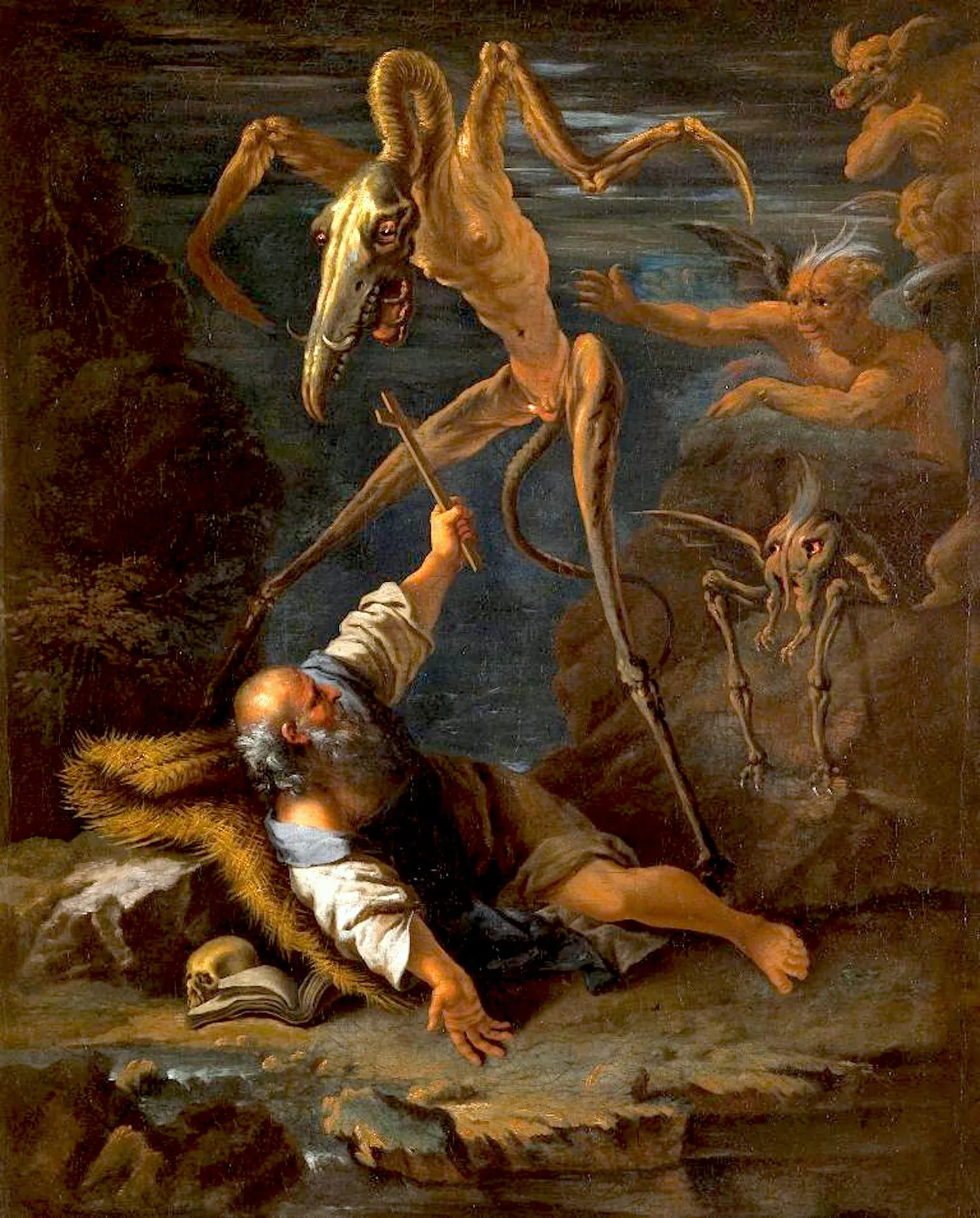 Tentación de San Antonio, de Salvator Rosa