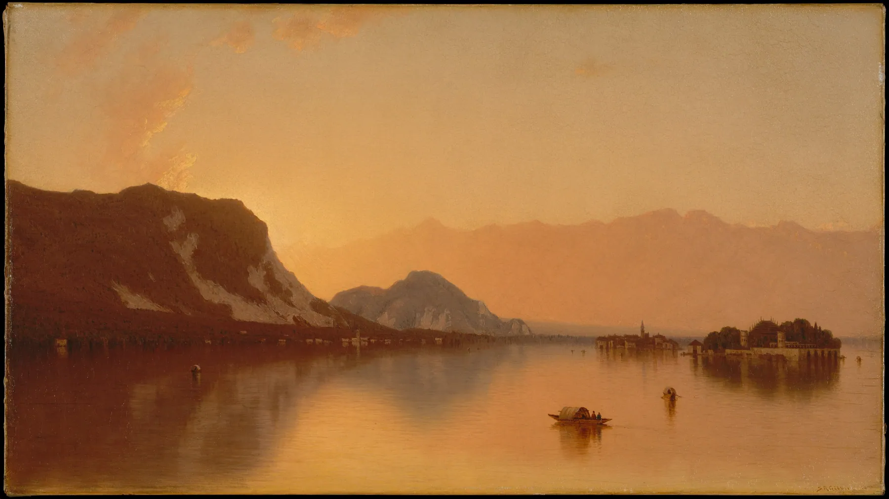 Isola Bella en el lago Mayor, de Sanford Robinson Gifford