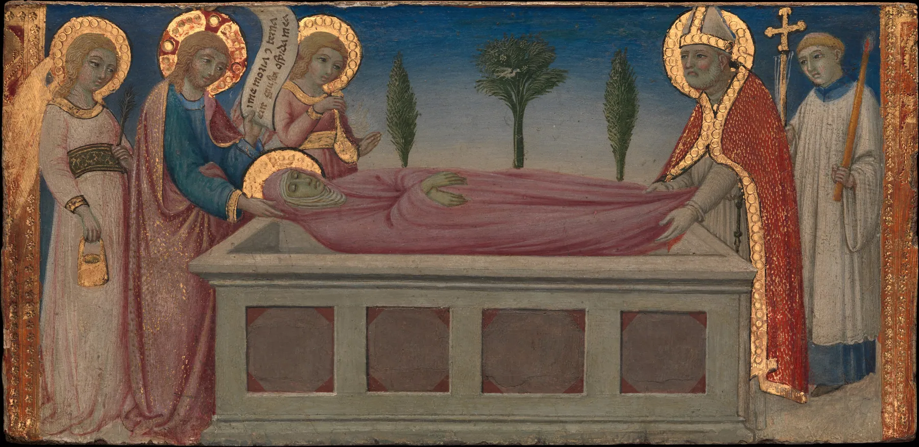 El entierro de Santa Marta, de Sano di Pietro