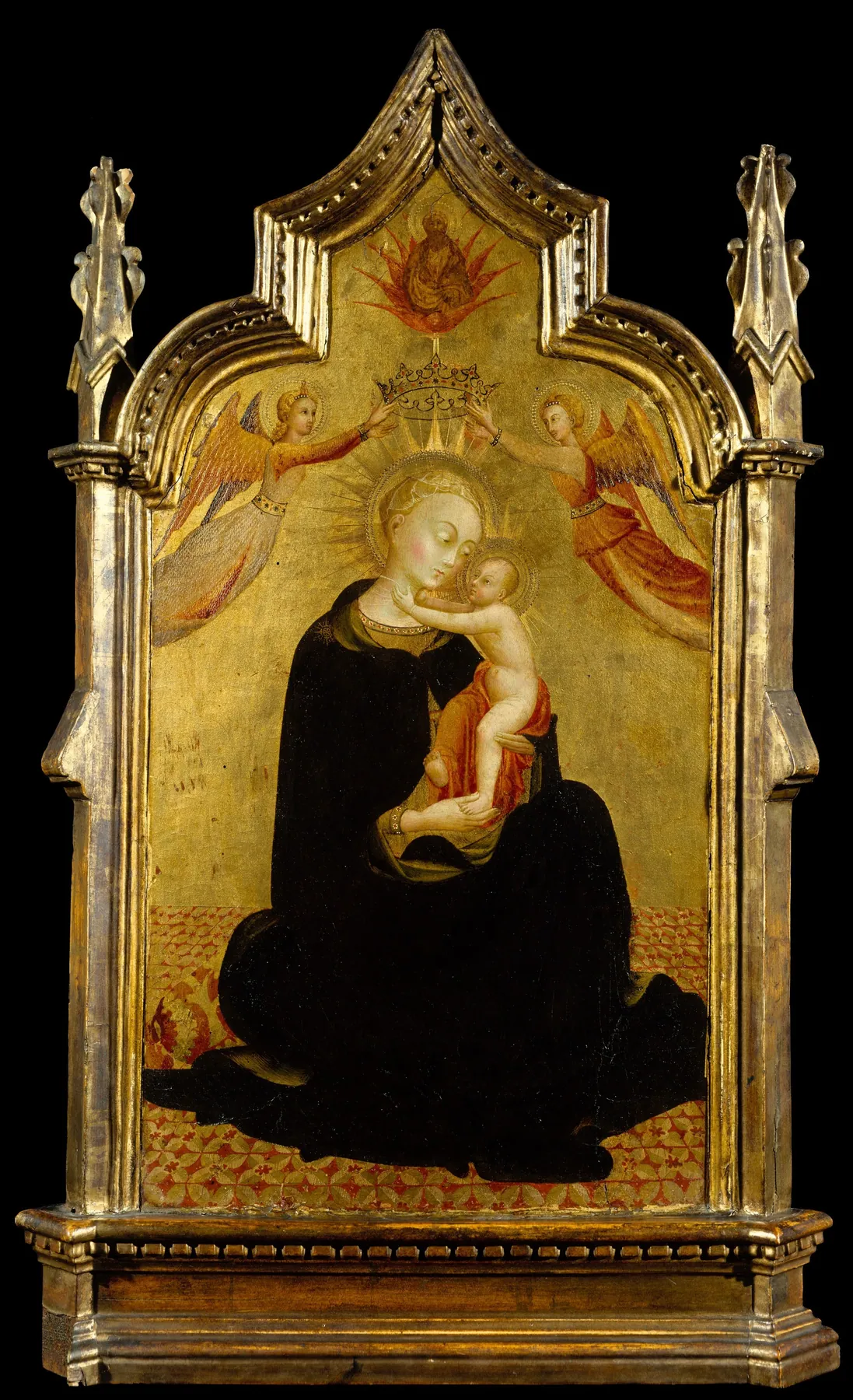 Virgen con el Niño y ángeles, de Sassetta